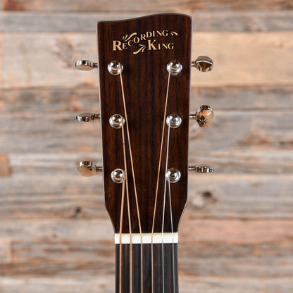Recording King Deluxe All Solid Dreadnought Aged Adirondack Spruce/Mahogany Acoustic Guitars / Dreadnought