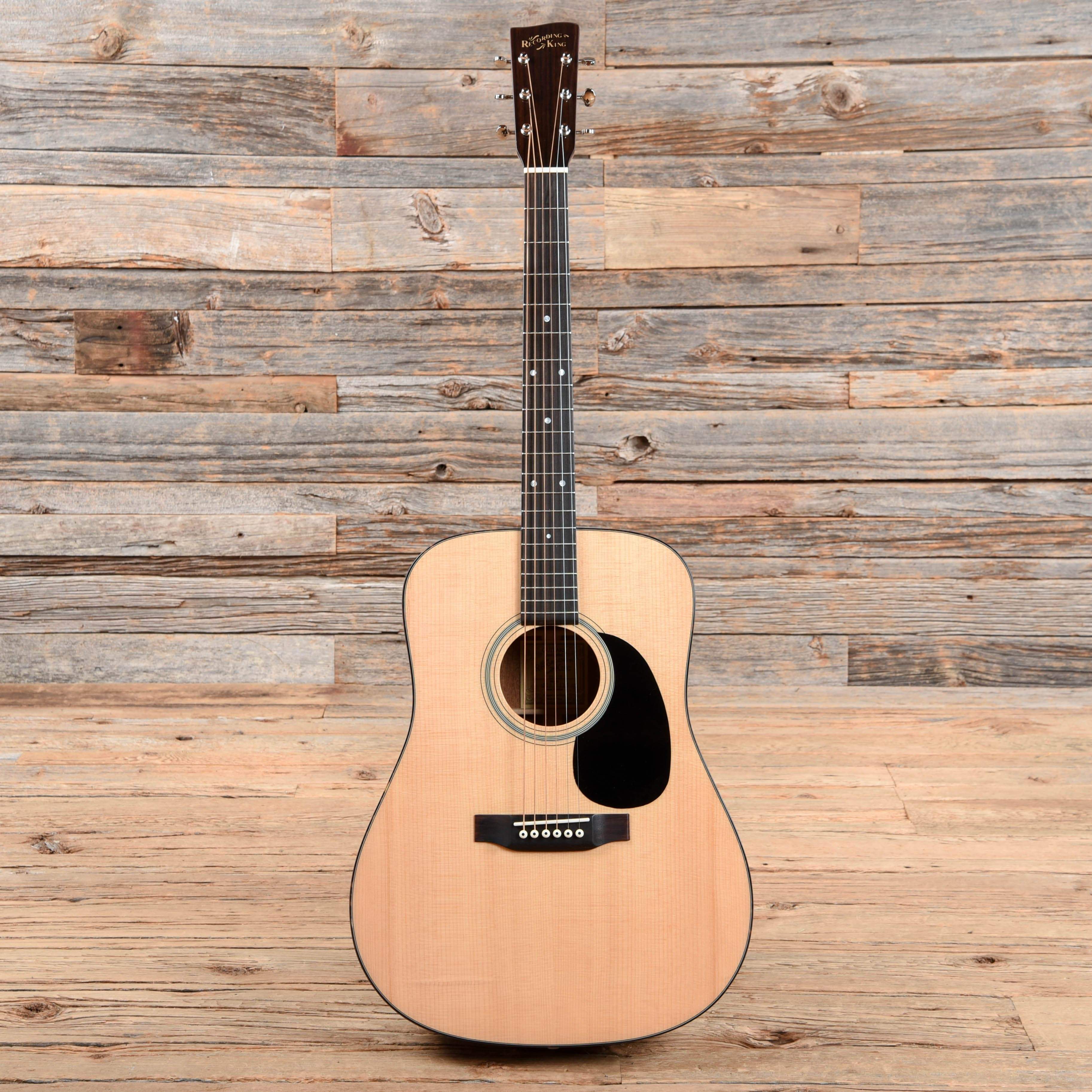 Recording King Deluxe All Solid Dreadnought Aged Adirondack Spruce/Mahogany Acoustic Guitars / Dreadnought