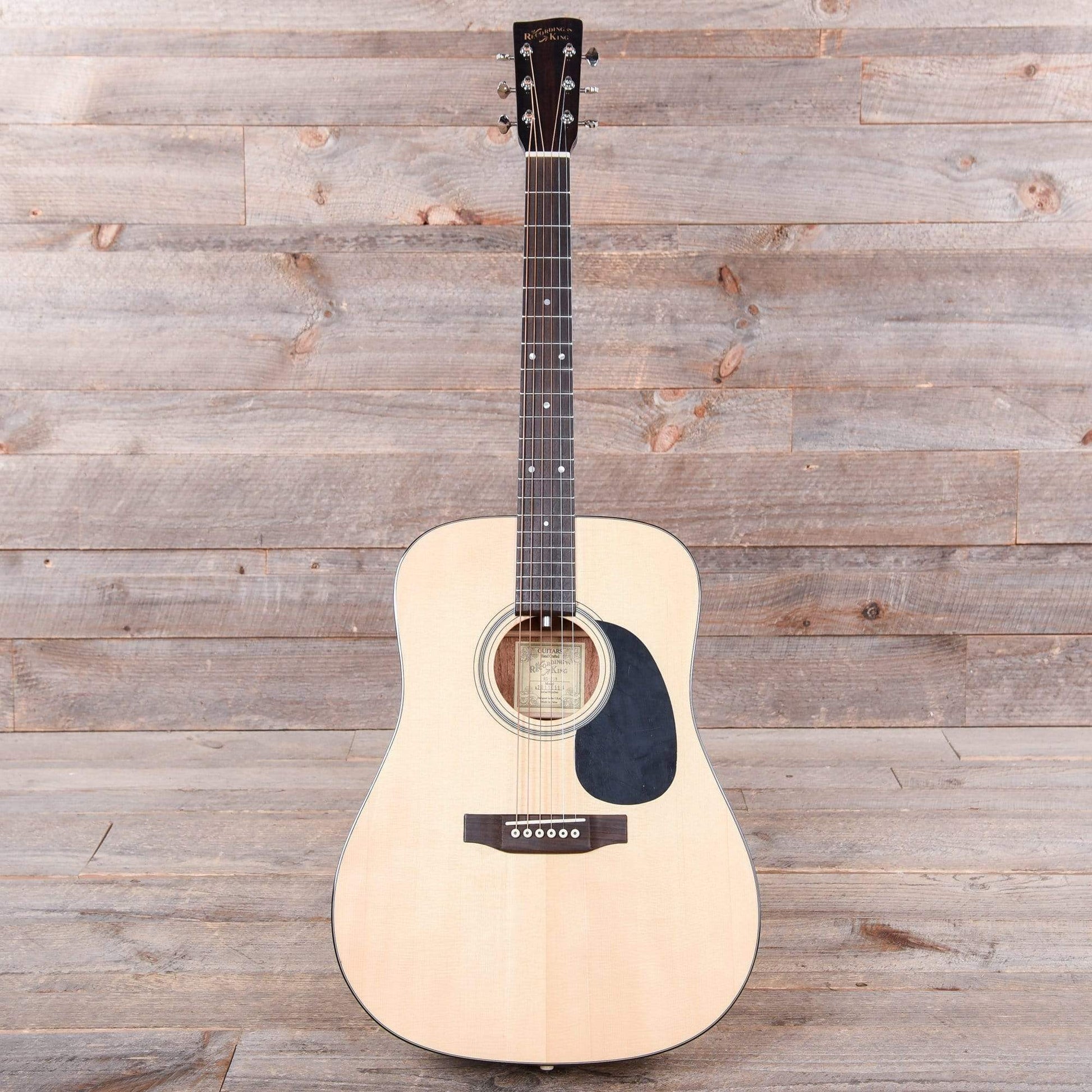 Recording King Deluxe All Solid Dreadnought Aged Adirondack Spruce/Mahogany Acoustic Guitars / Dreadnought