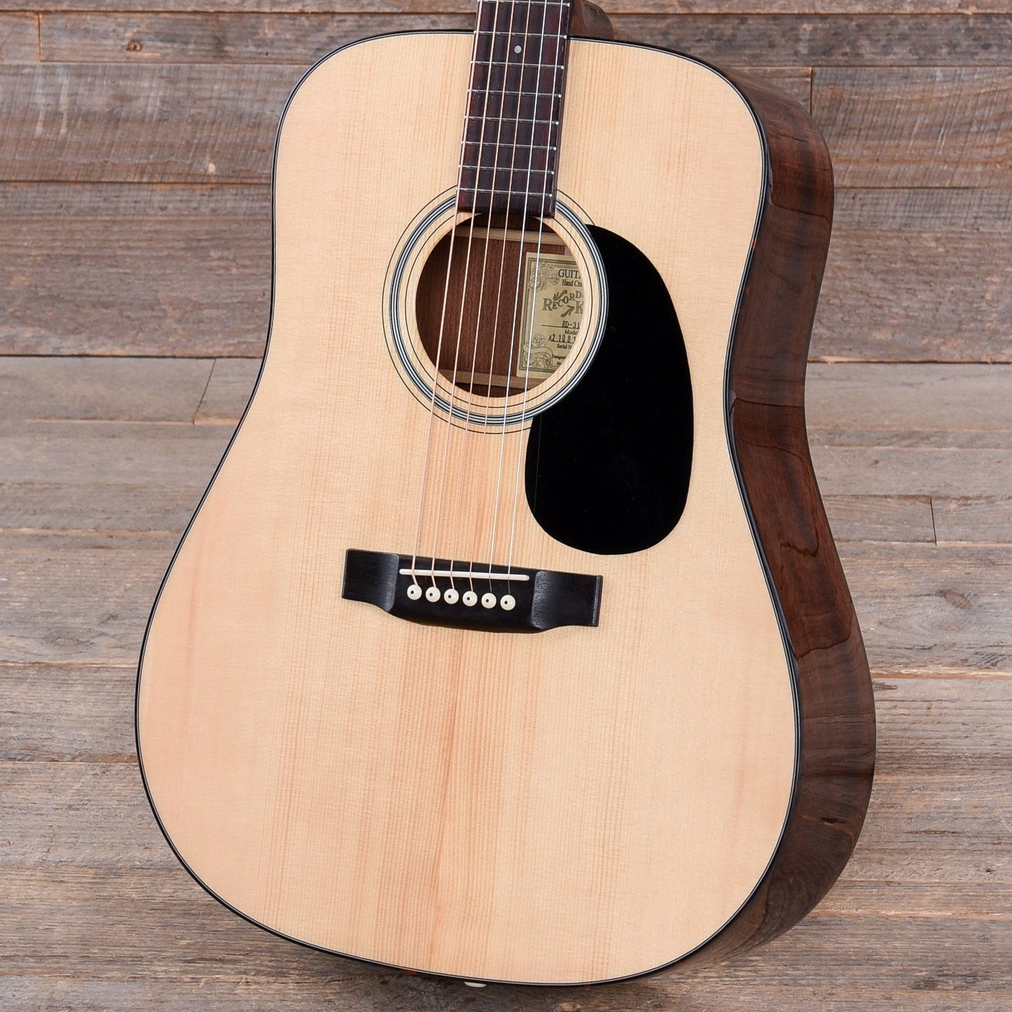 Recording King Deluxe All Solid Dreadnought Aged Adirondack Spruce/Mahogany Acoustic Guitars / Dreadnought