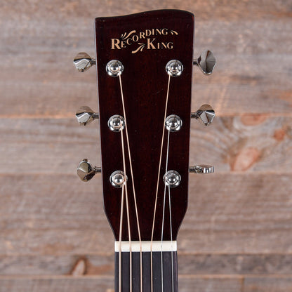 Recording King Deluxe All Solid Dreadnought Aged Adirondack Spruce/Mahogany Acoustic Guitars / Dreadnought