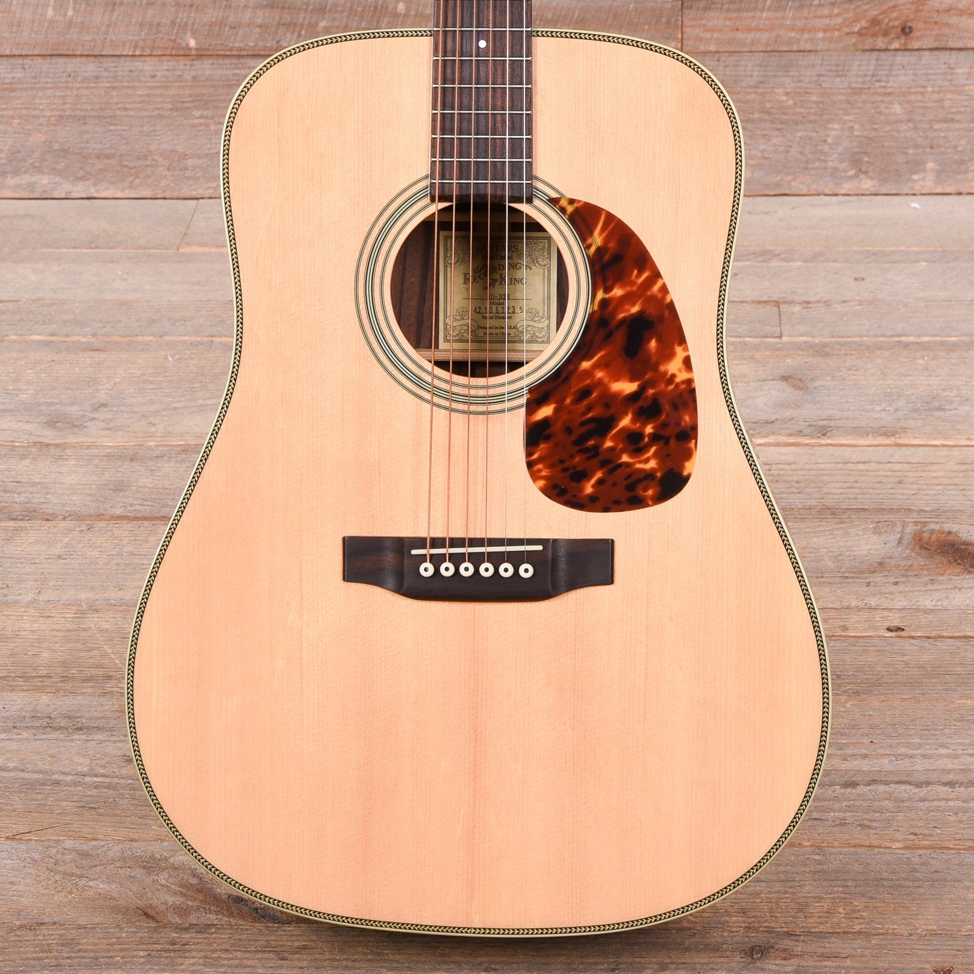 Recording King Deluxe All Solid Dreadnought Aged Adirondack Spruce/Rosewood Acoustic Guitars / Dreadnought