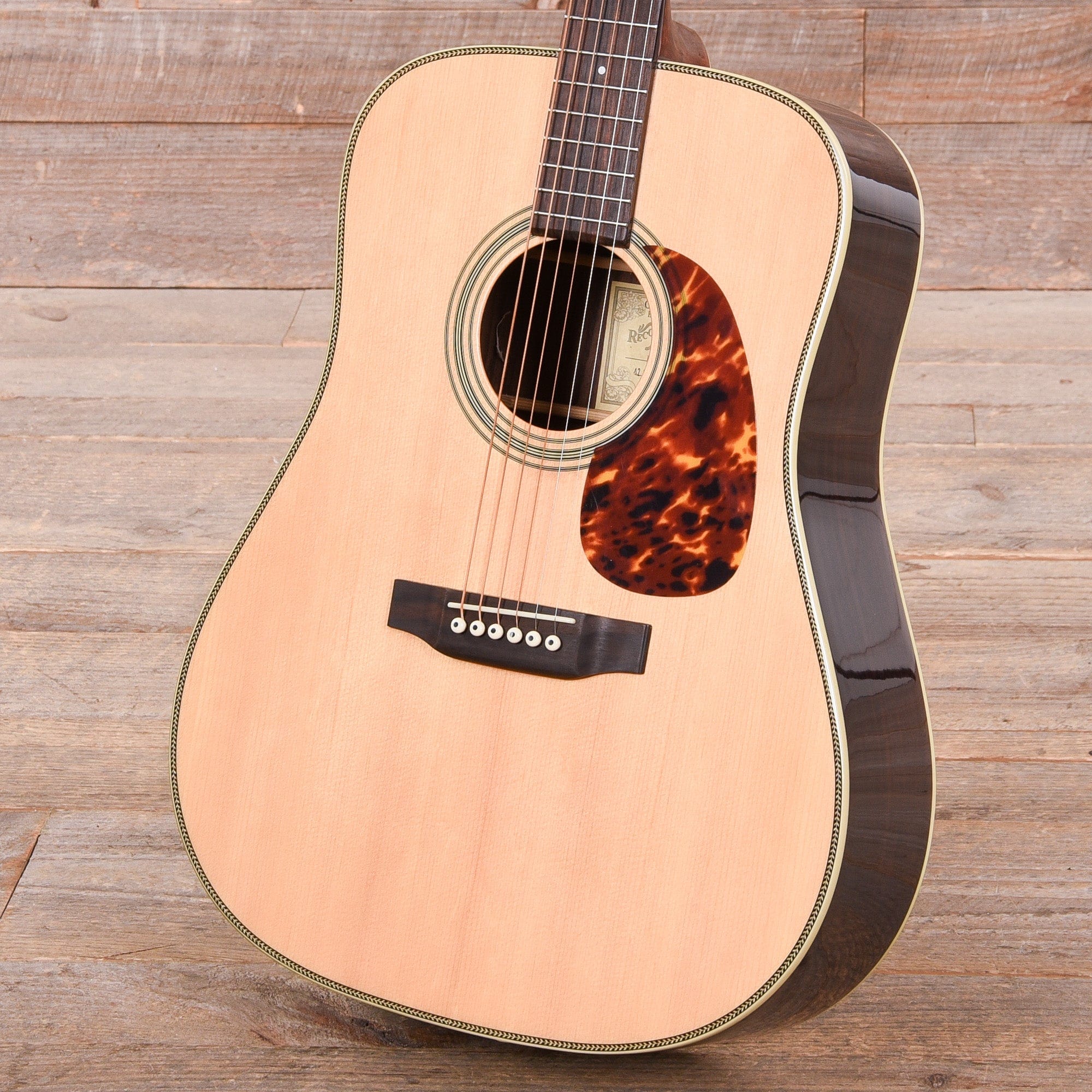 Recording King Deluxe All Solid Dreadnought Aged Adirondack Spruce/Rosewood Acoustic Guitars / Dreadnought