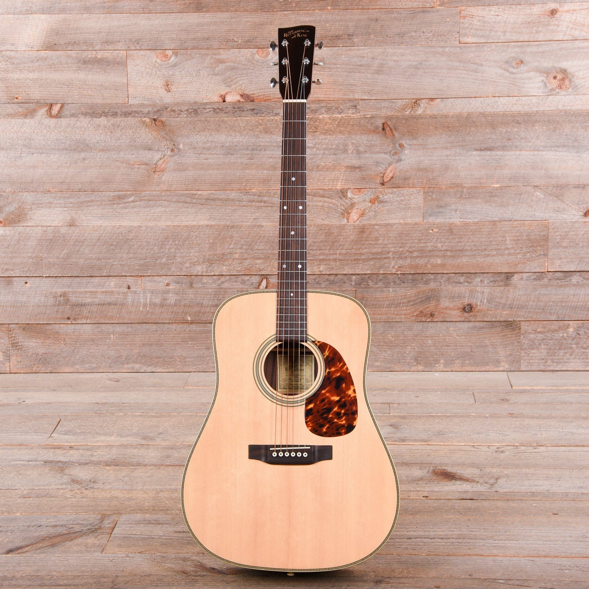 Recording King Deluxe All Solid Dreadnought Aged Adirondack Spruce/Rosewood Acoustic Guitars / Dreadnought