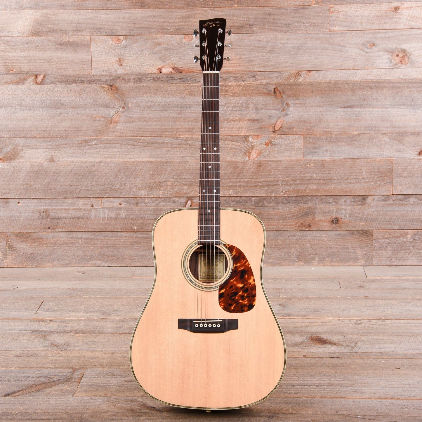 Recording King Deluxe All Solid Dreadnought Aged Adirondack Spruce/Rosewood Acoustic Guitars / Dreadnought