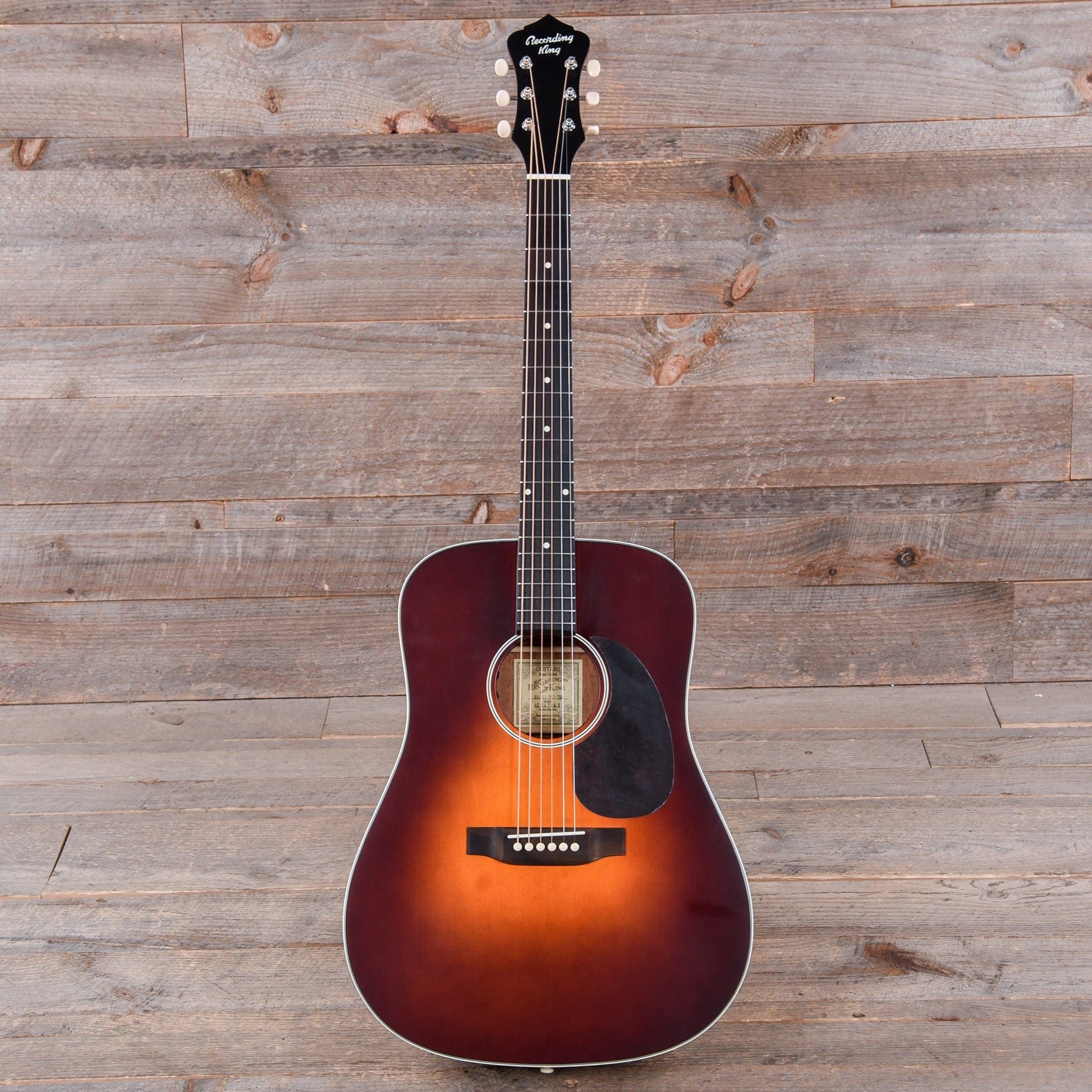 Recording King Series 11 Dreadnought All-Solid Satin Tobacco Sunburst w/Fishman Sonitone Pickup Acoustic Guitars / Dreadnought