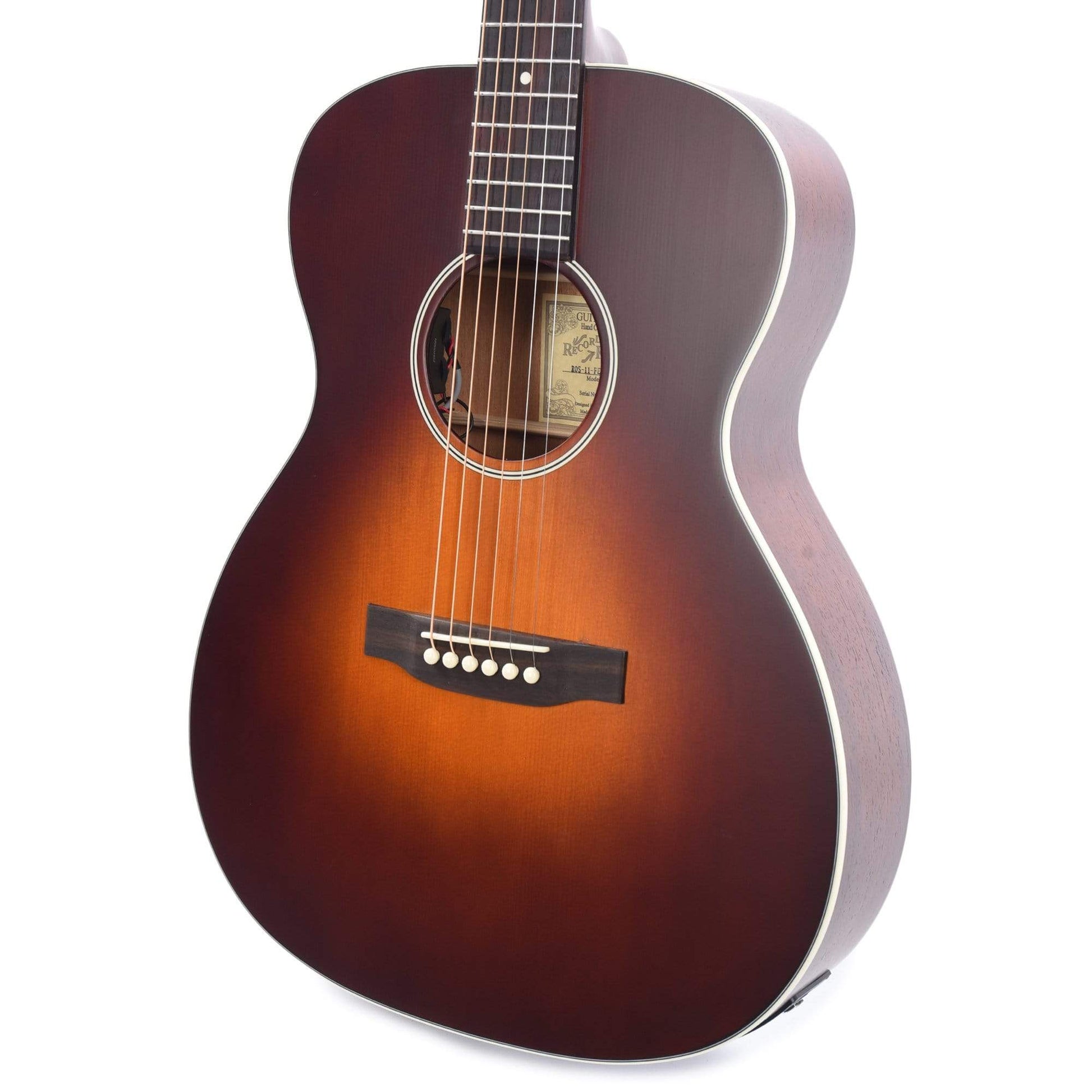 Recording King Series 11 000 All-Solid Satin Tobacco Sunburst w/Fishman Sonitone Pickup Acoustic Guitars / OM and Auditorium