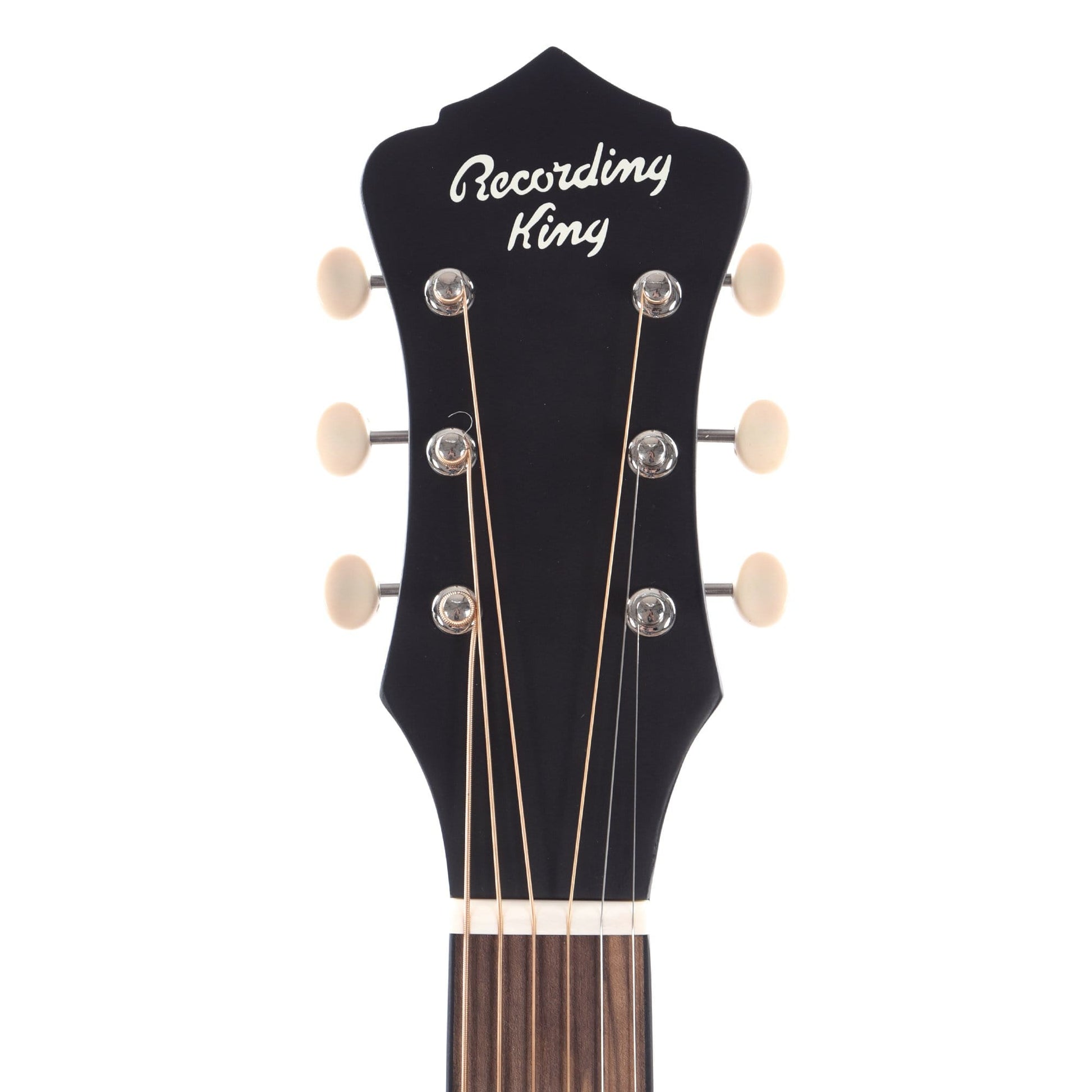 Recording King Dirty 30's Series 7 Parlor Matte Black Acoustic Guitars / Parlor