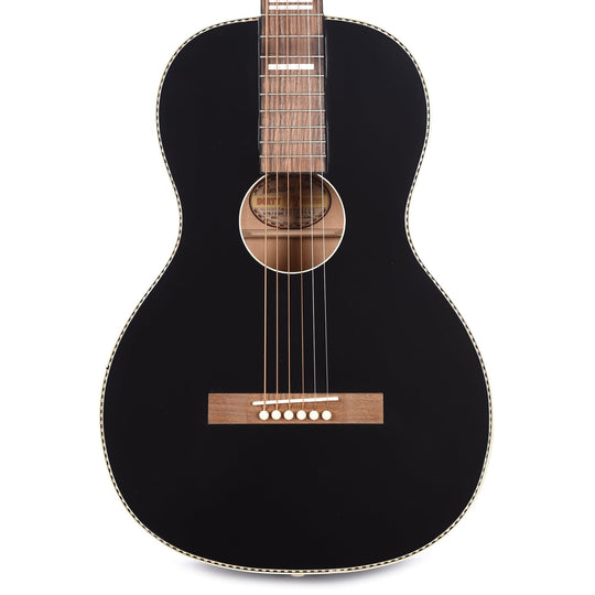 Recording King Dirty 30's Series 7 Parlor Matte Black Acoustic Guitars / Parlor