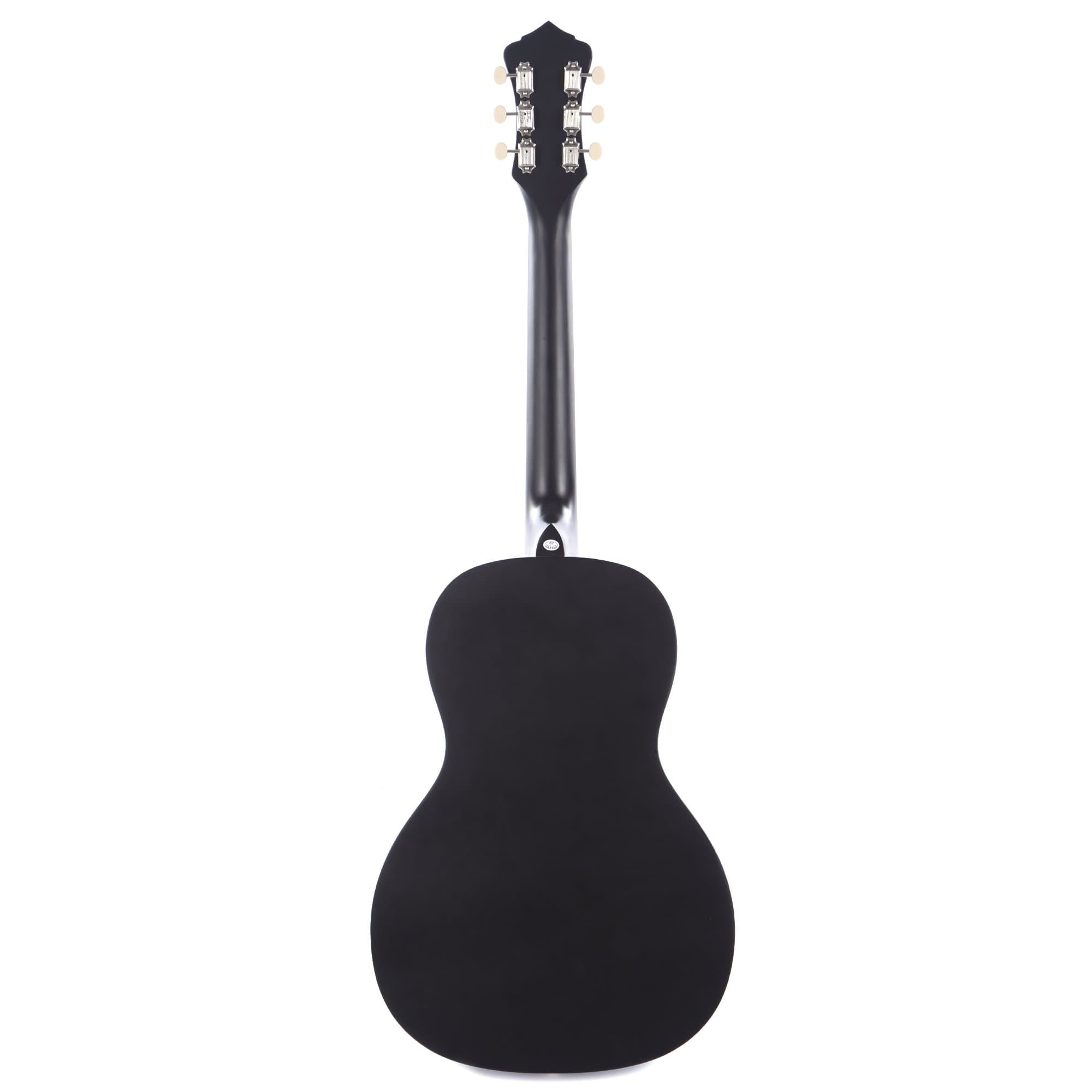 Recording King Dirty 30's Series 7 Parlor Matte Black Acoustic Guitars / Parlor