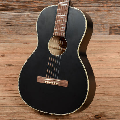 Recording King Dirty 30's Series 7 Parlor Matte Black Acoustic Guitars / Parlor