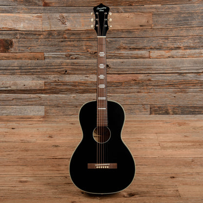 Recording King Dirty 30's Series 7 Parlor Matte Black Acoustic Guitars / Parlor