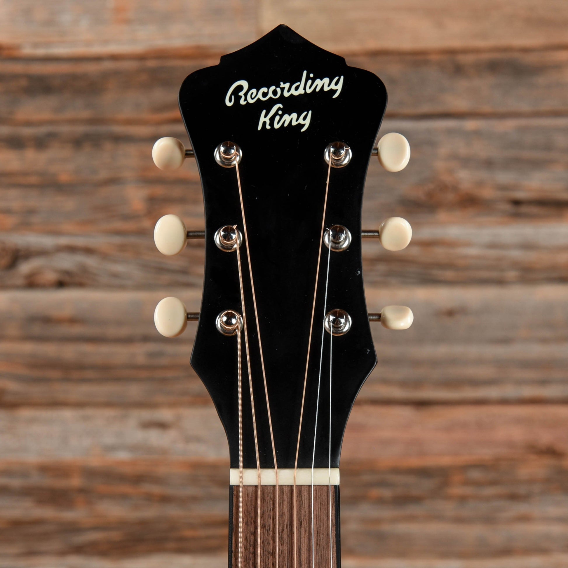 Recording King Dirty 30's Series 7 Parlor Matte Black Acoustic Guitars / Parlor