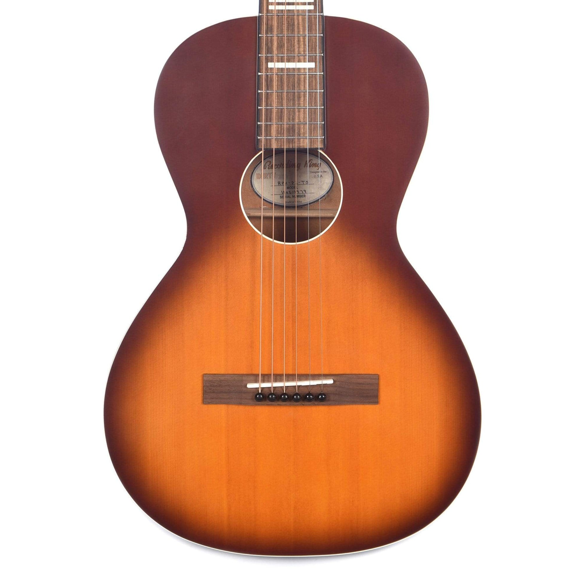 Recording King Dirty 30's Series 7 Parlor Tobacco Sunburst Acoustic Guitars / Parlor