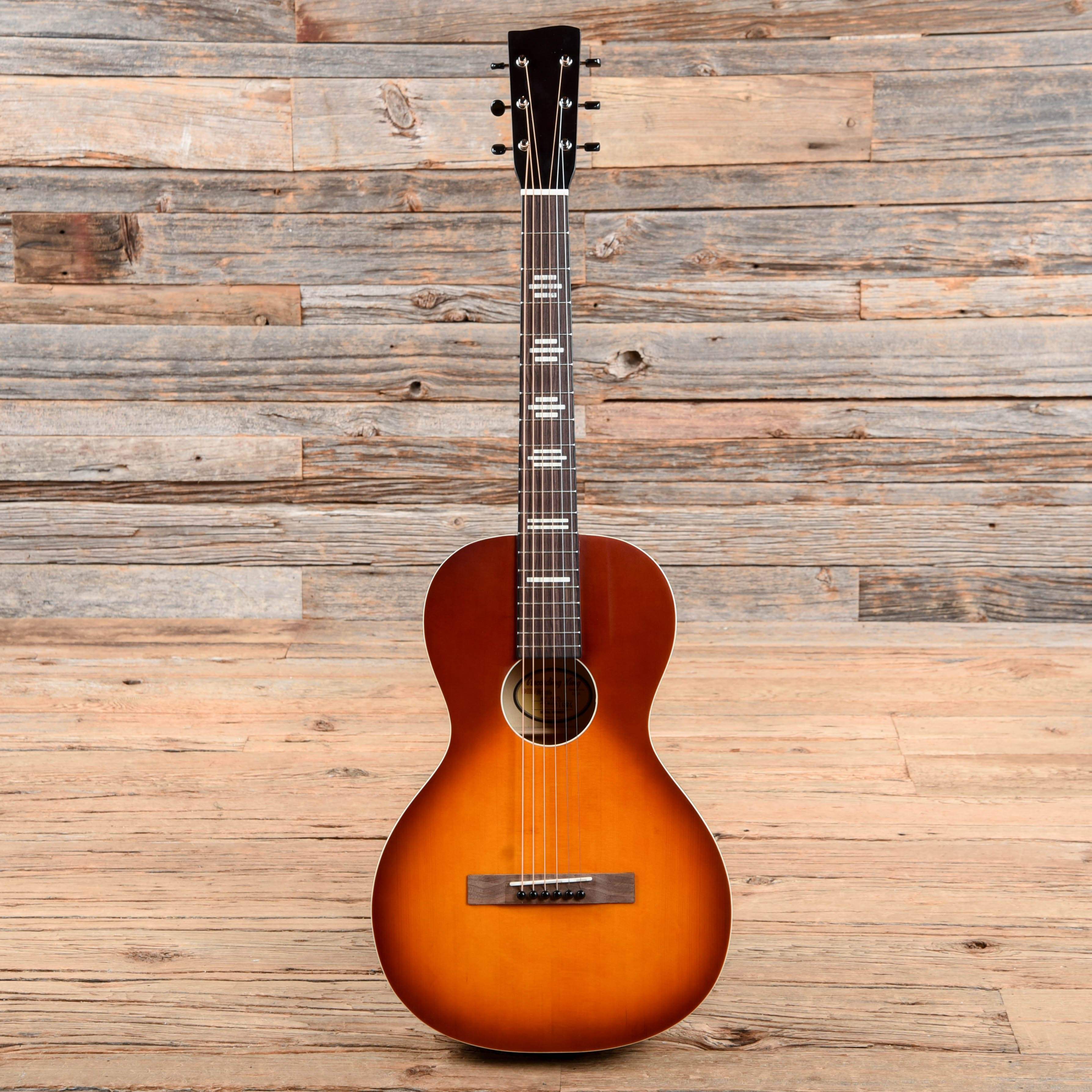 Recording King Dirty 30's Series 7 Parlor Tobacco Sunburst Acoustic Guitars / Parlor