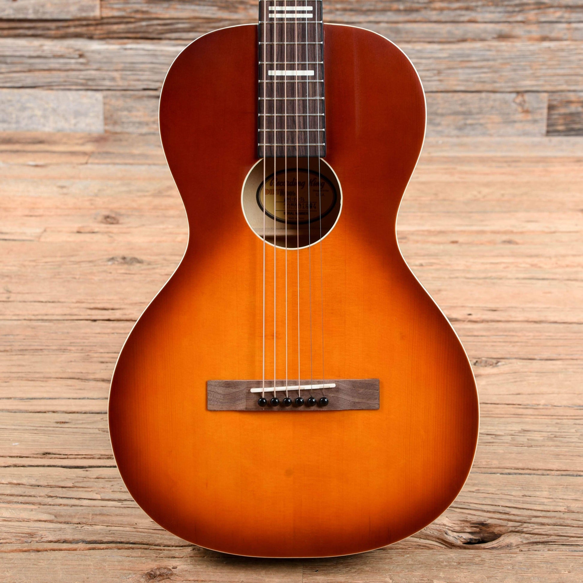Recording King Dirty 30's Series 7 Parlor Tobacco Sunburst Acoustic Guitars / Parlor