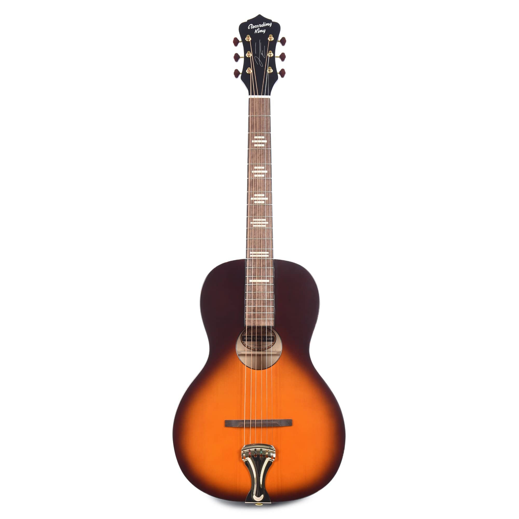 Recording King Justin Townes Earle Signature Guitar Satin Tobacco Sunburst Acoustic Guitars / Parlor