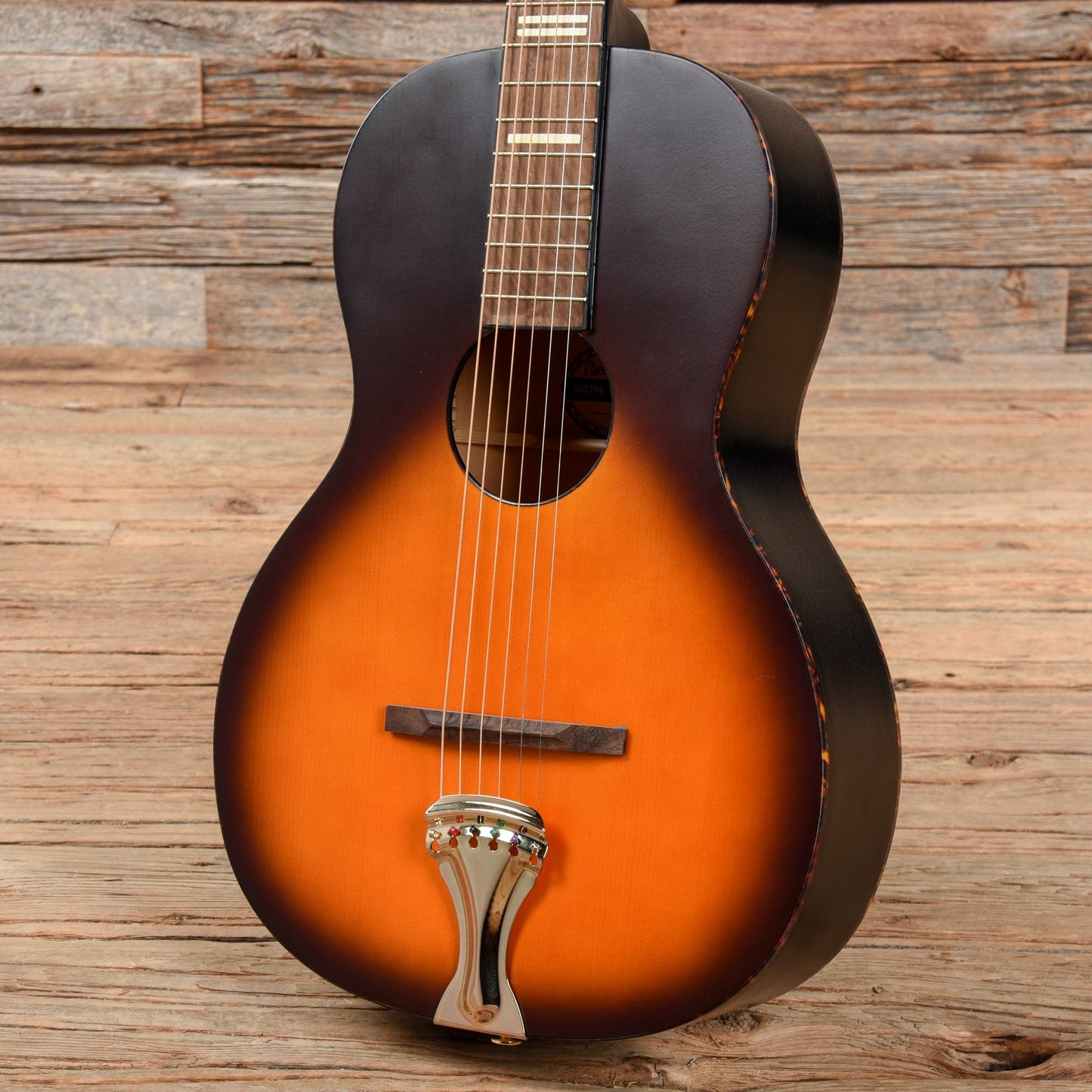 Recording King Justin Townes Earle Signature Guitar Satin Tobacco Sunburst Acoustic Guitars / Parlor