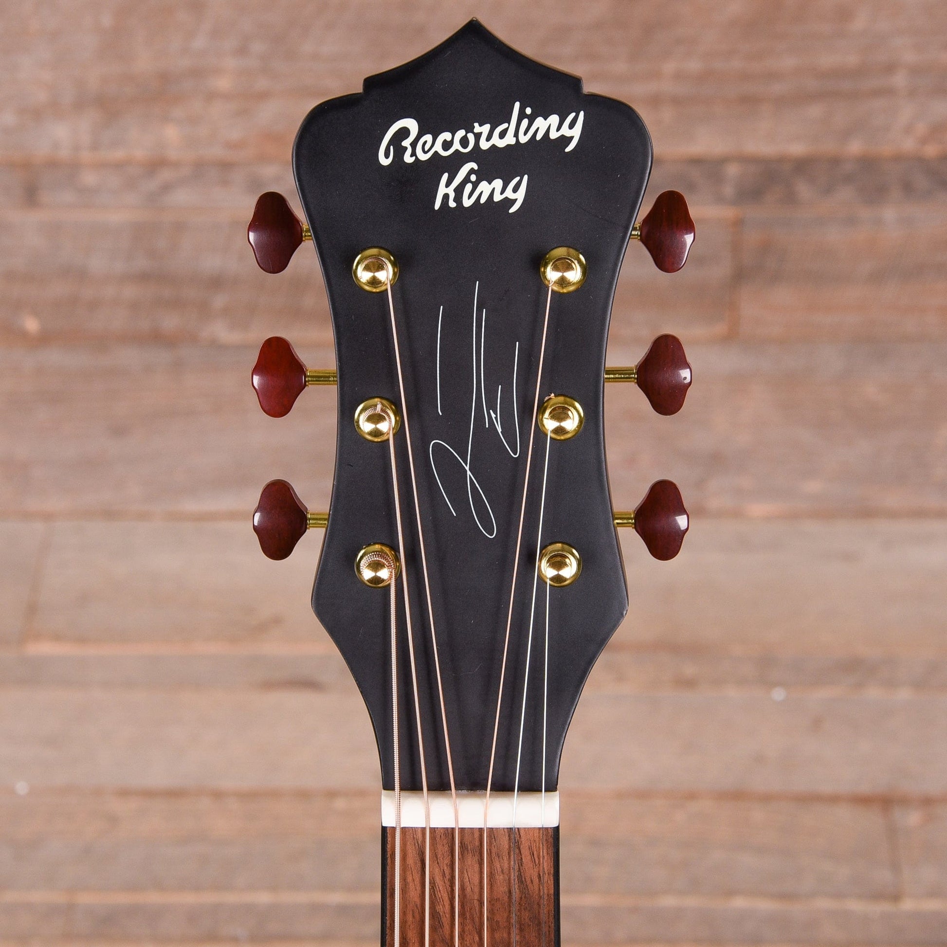 Recording King Justin Townes Earle Signature Guitar Satin Tobacco Sunburst Acoustic Guitars / Parlor