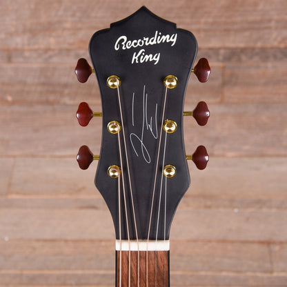 Recording King Justin Townes Earle Signature Guitar Satin Tobacco Sunburst Acoustic Guitars / Parlor