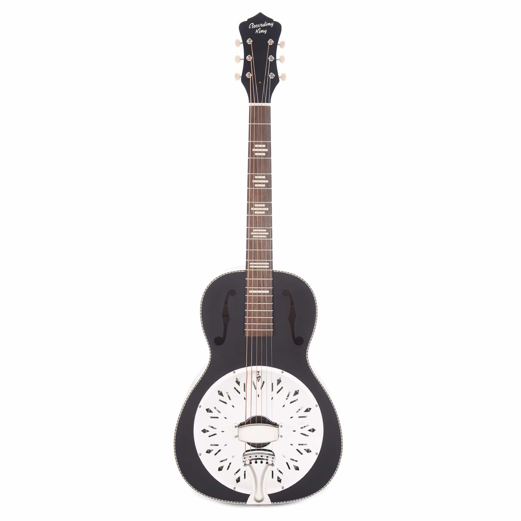 Recording King Dirty 30's Single-0 Resonator Matte Black Acoustic Guitars / Resonator