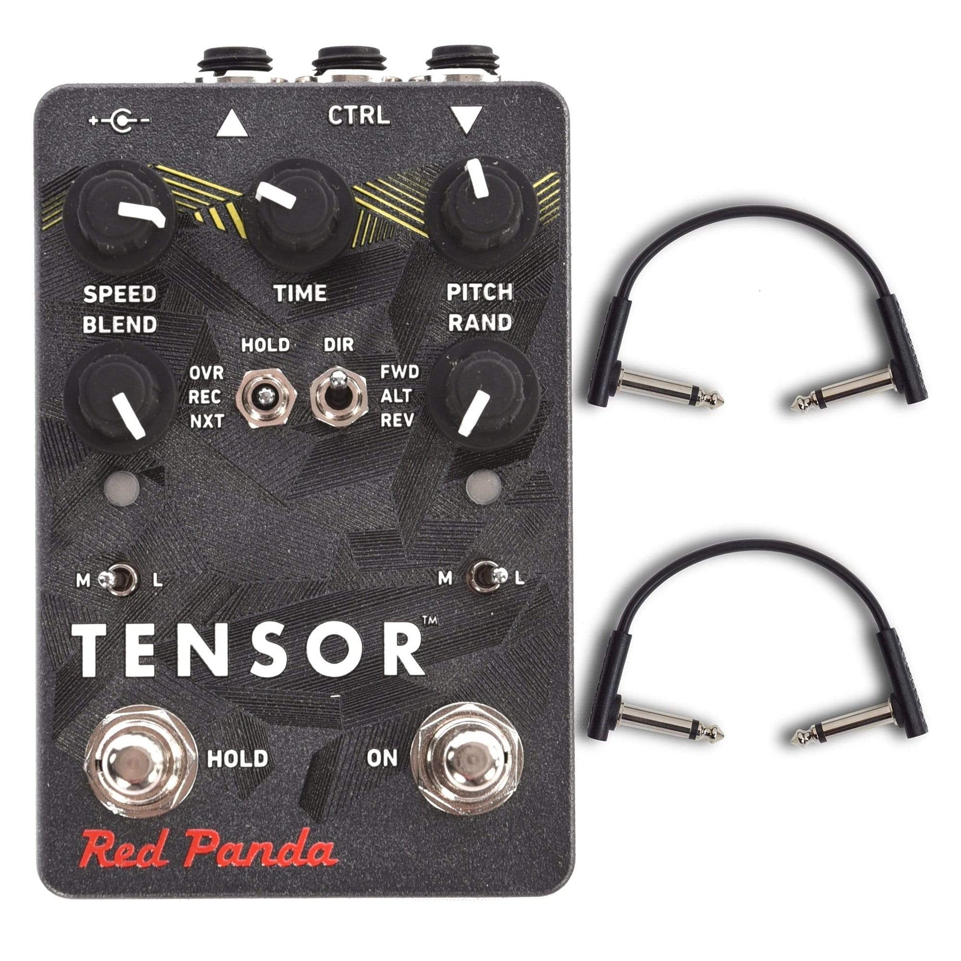 red panda pedals Red Panda Tensor Time Warp Pedal w/RockBoard Flat Patch Cables Bundle