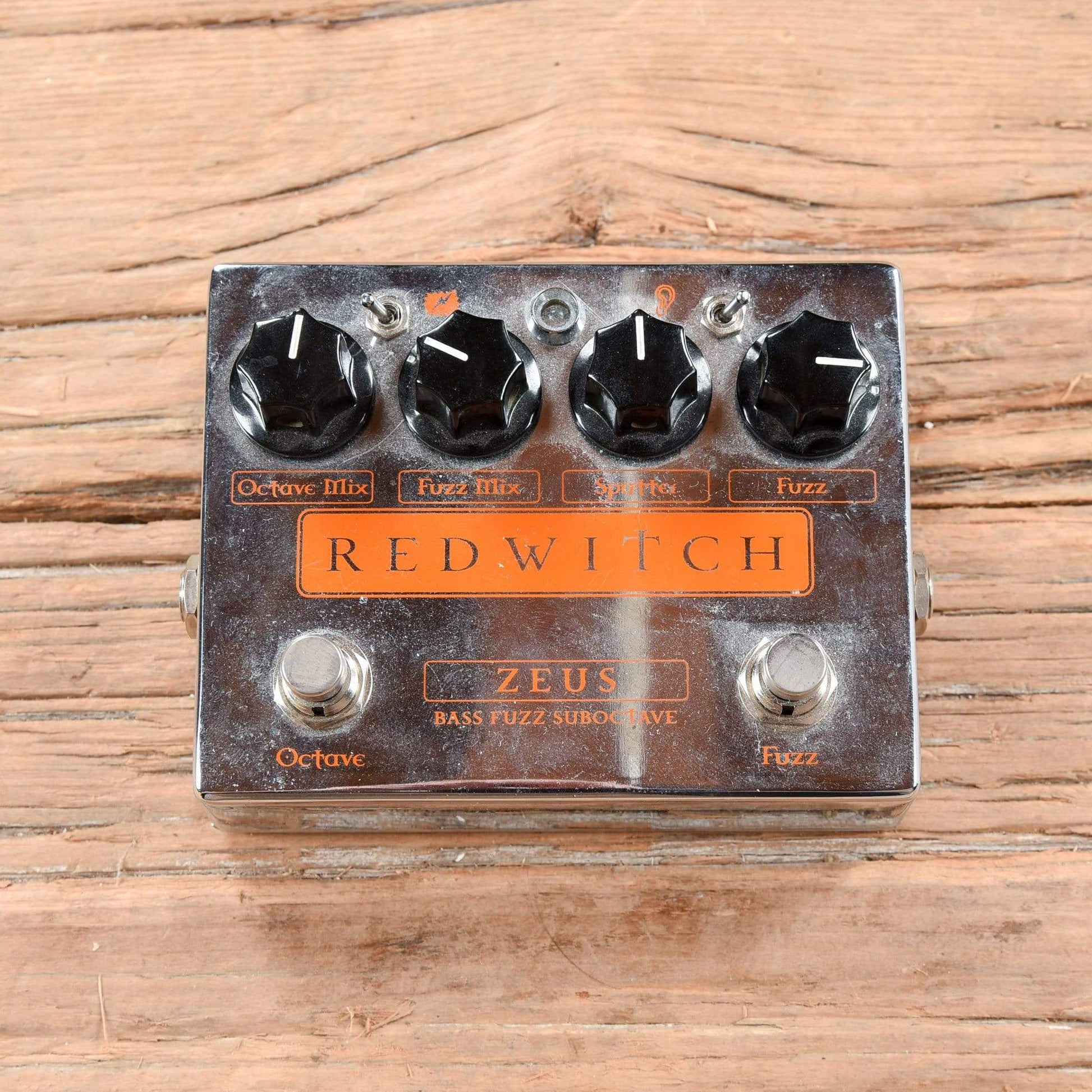 zeus pedal Red Witch Zeus Analog Bass Fuzz Suboctave Pedal – Chicago Music Exchange