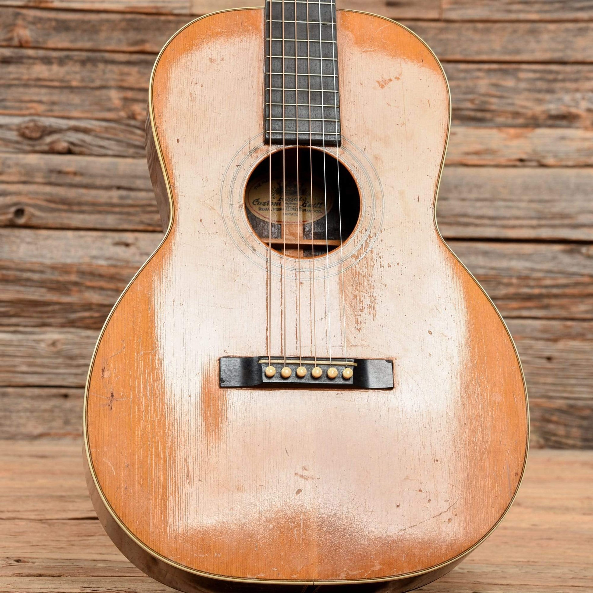 Regal Style 4 Natural Acoustic Guitars / Concert