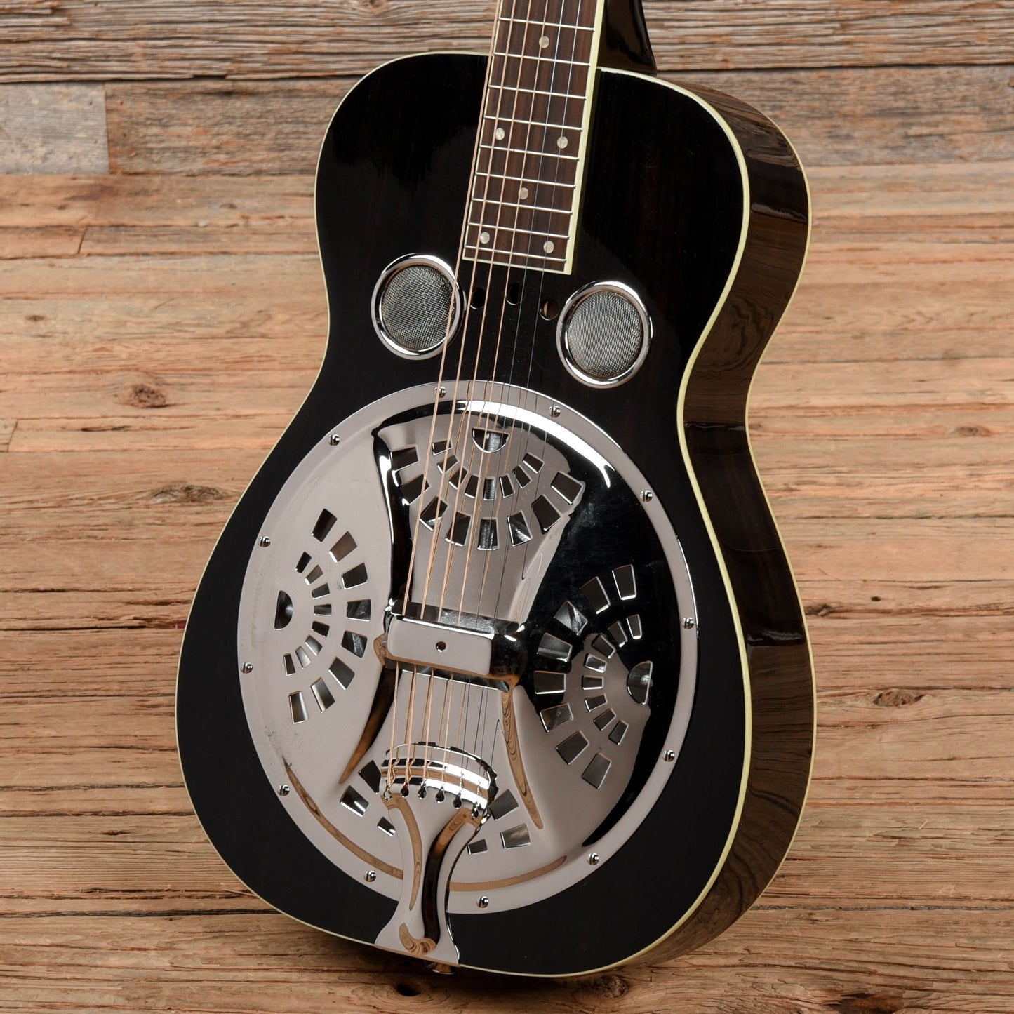 Regal RD-52 Square Neck Resonator Transparent Black Acoustic Guitars / Resonator