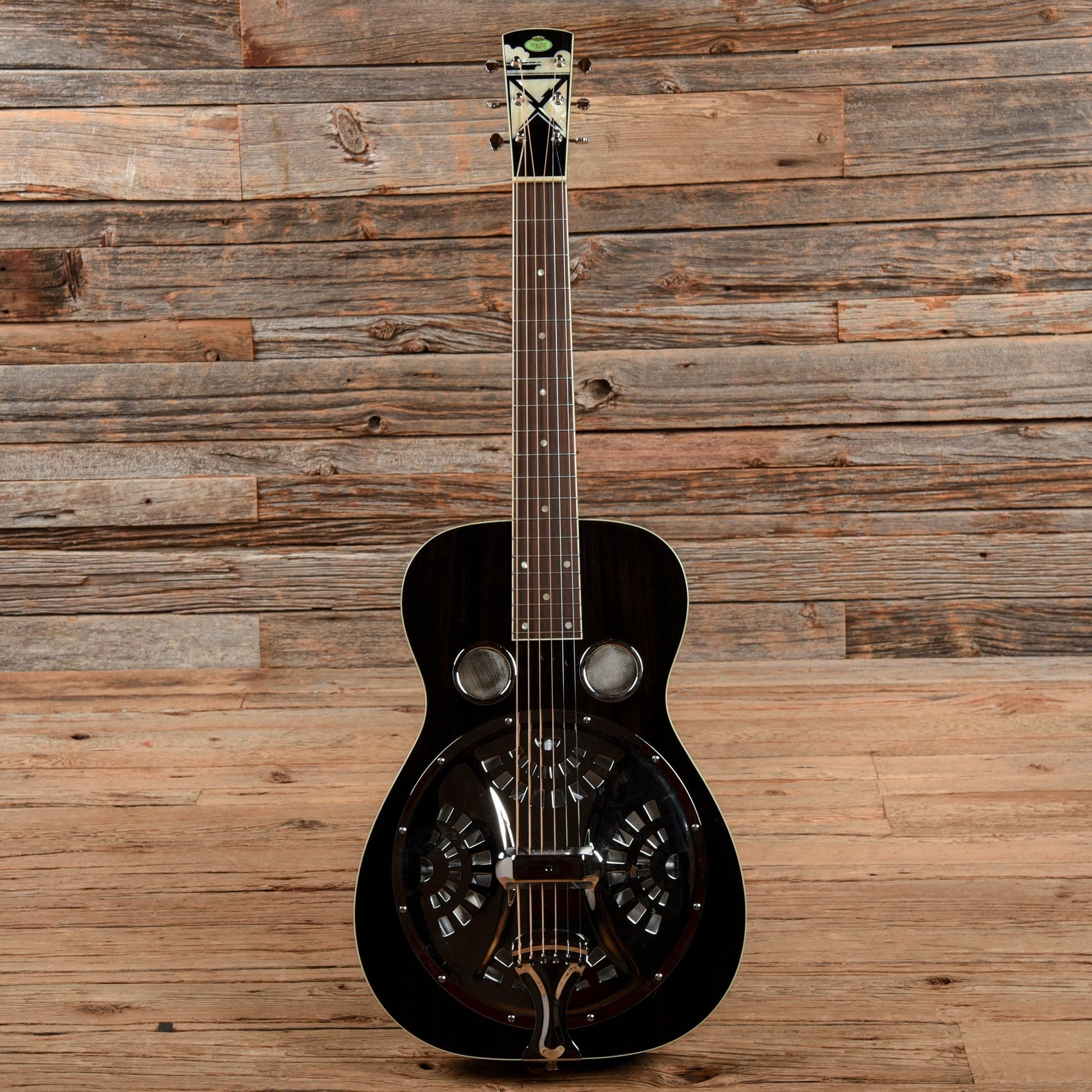 Regal RD-52 Square Neck Resonator Transparent Black Acoustic Guitars / Resonator