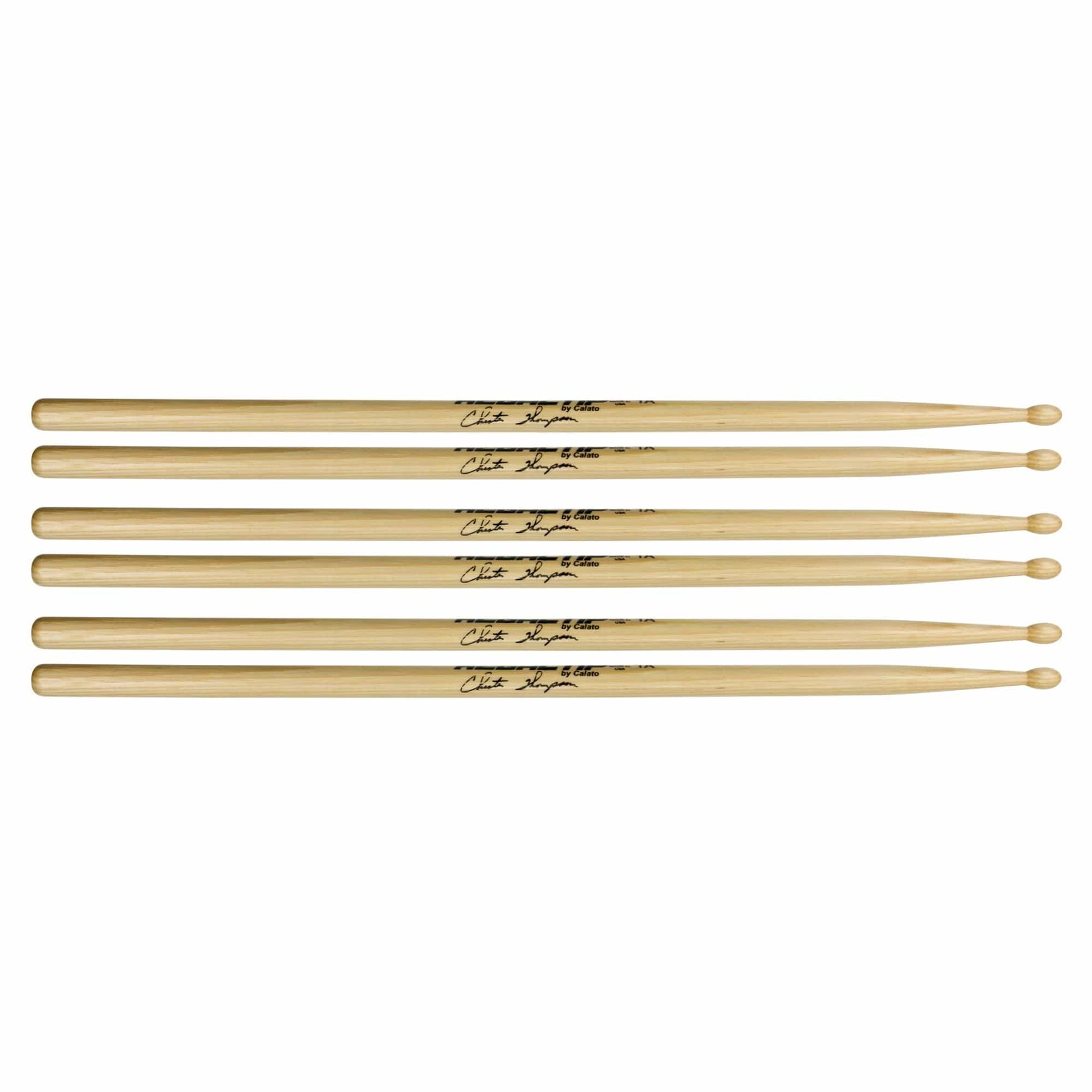 Regal Tip 1A Chester Thompson Wood Tip Drum Sticks (3 Pair Bundle) Drums and Percussion / Parts and Accessories / Drum Sticks and Mallets