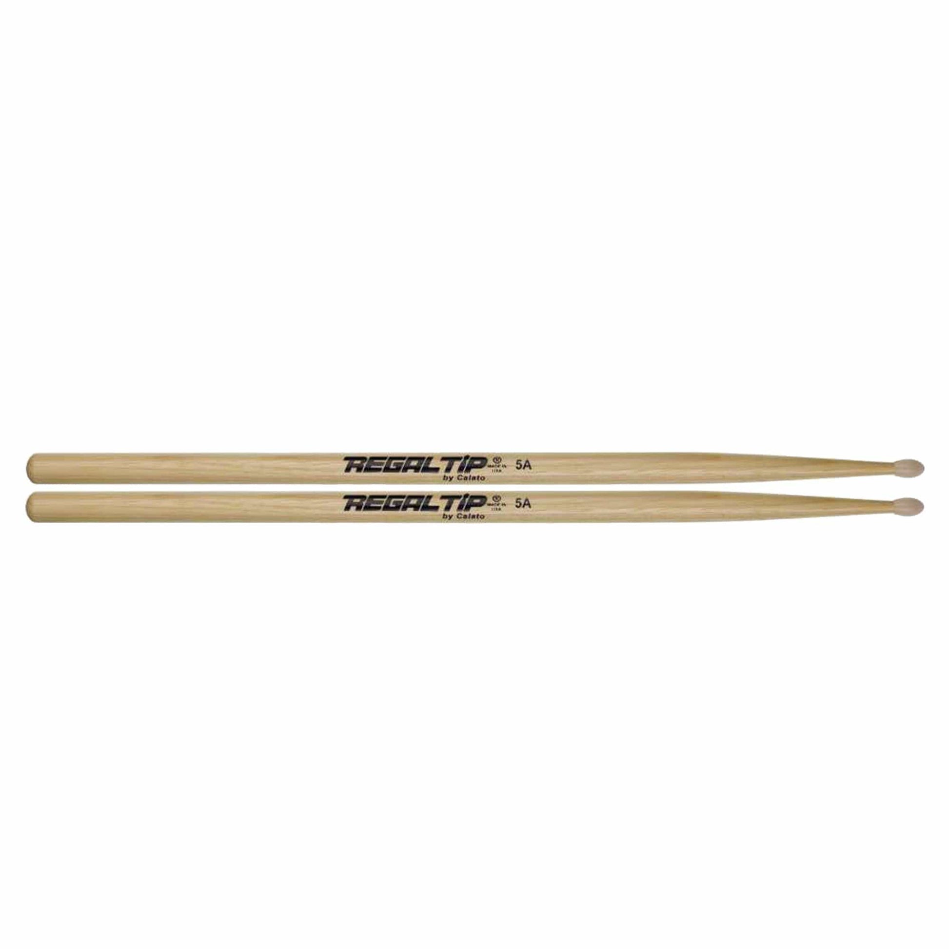 Regal Tip 5A Hickory Nylon Tip Drum Sticks Drums and Percussion / Parts and Accessories / Drum Sticks and Mallets