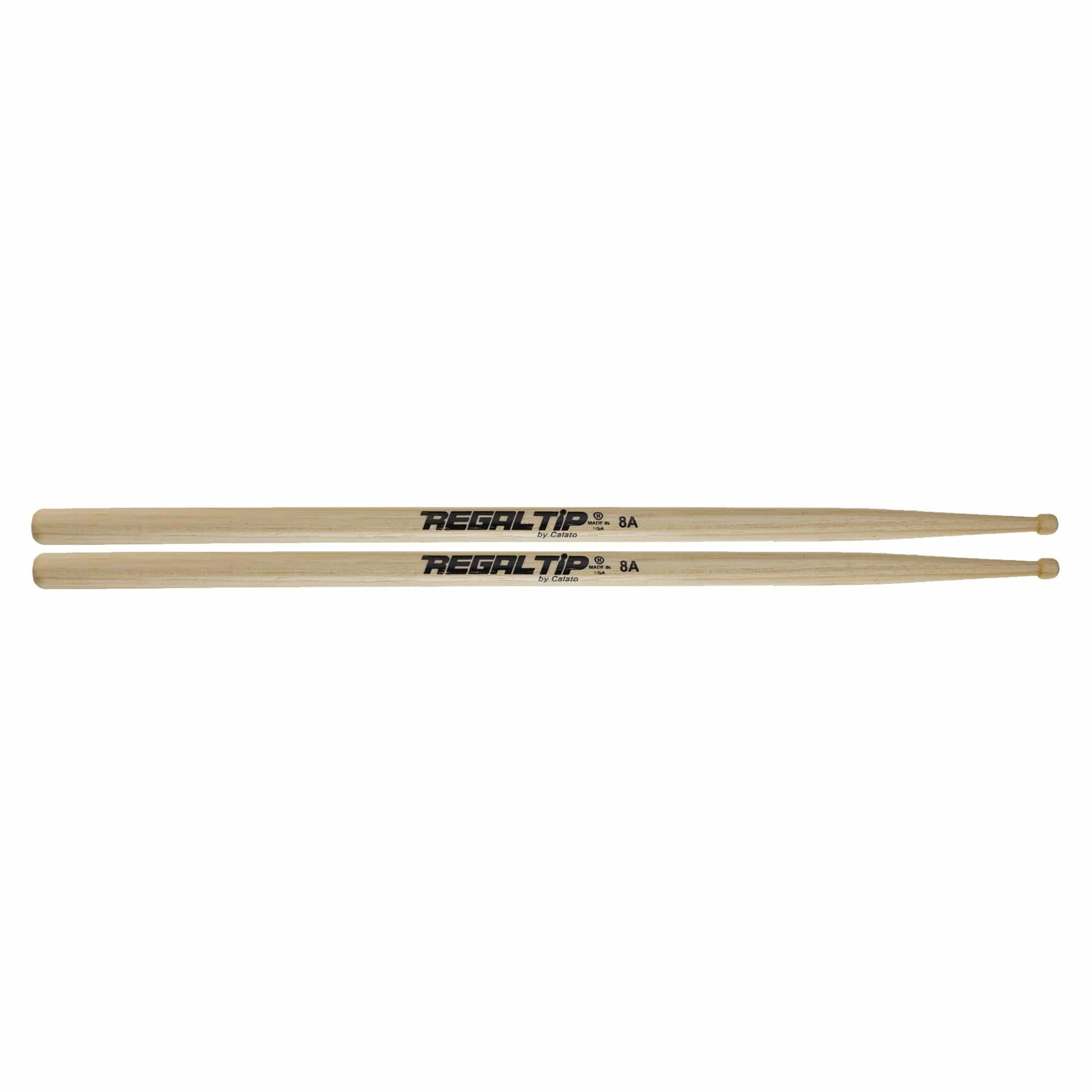 Regal Tip 8A Hickory Wood Tip Drum Sticks Drums and Percussion / Parts and Accessories / Drum Sticks and Mallets