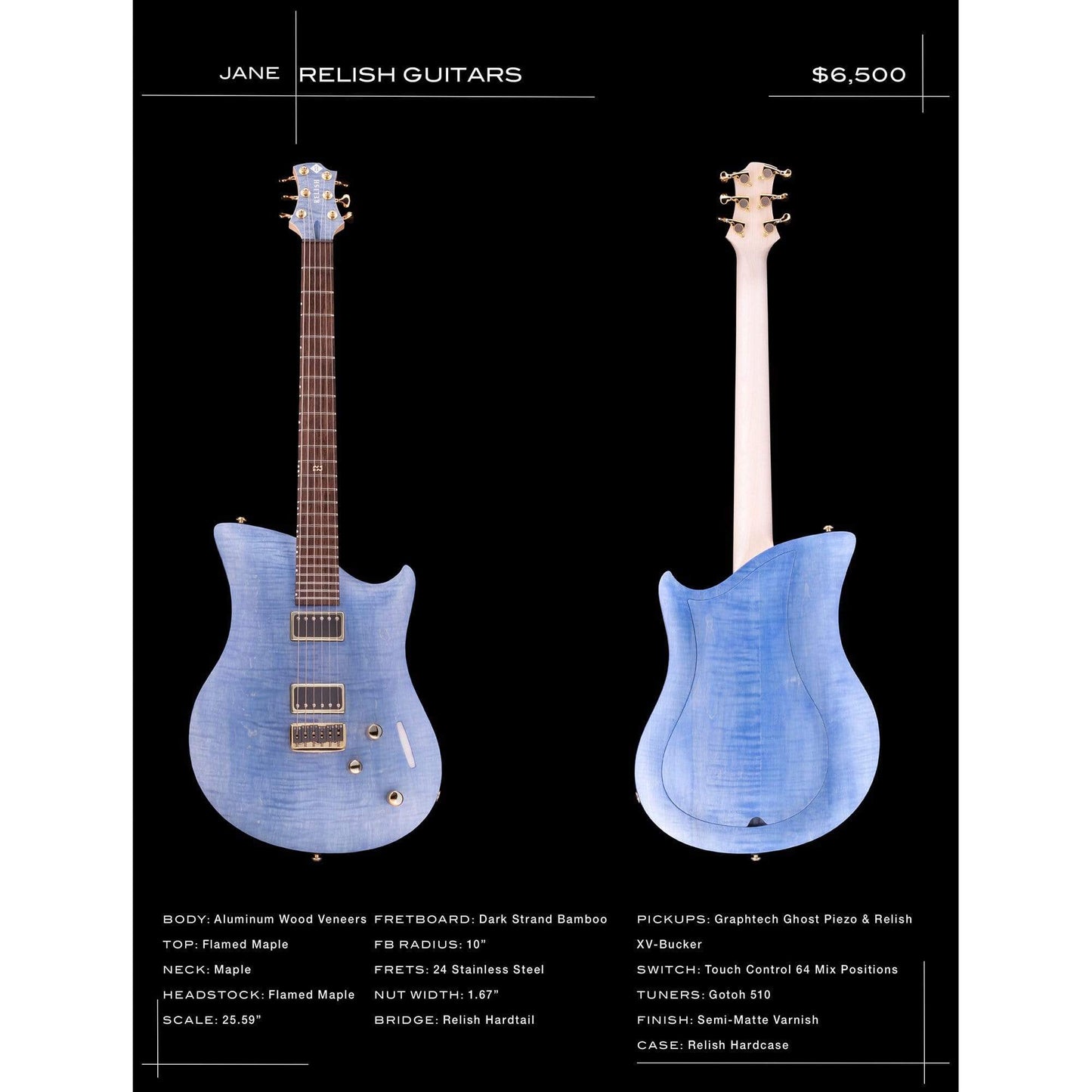 Relish Jane Flamed Blue Custom