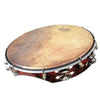 Remo 12"x2.5" Key Tuned Skyndeep Tamburello Calabria Goat Brown Chrome Jingle Drums and Percussion / Auxiliary Percussion