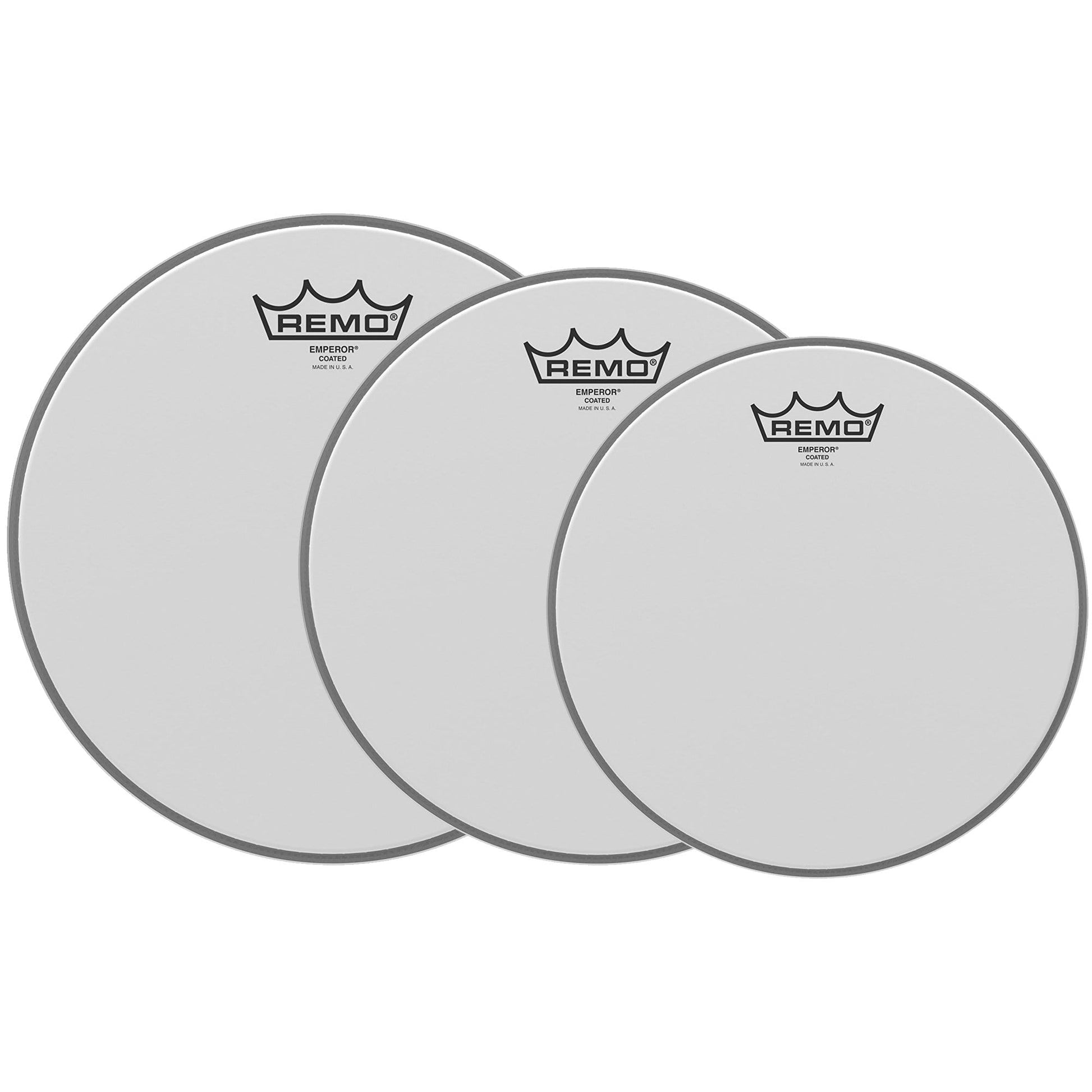 Remo 10/12/14" Emperor Coated Drumhead (3 Pack Bundle) Drums and Percussion / Parts and Accessories / Heads