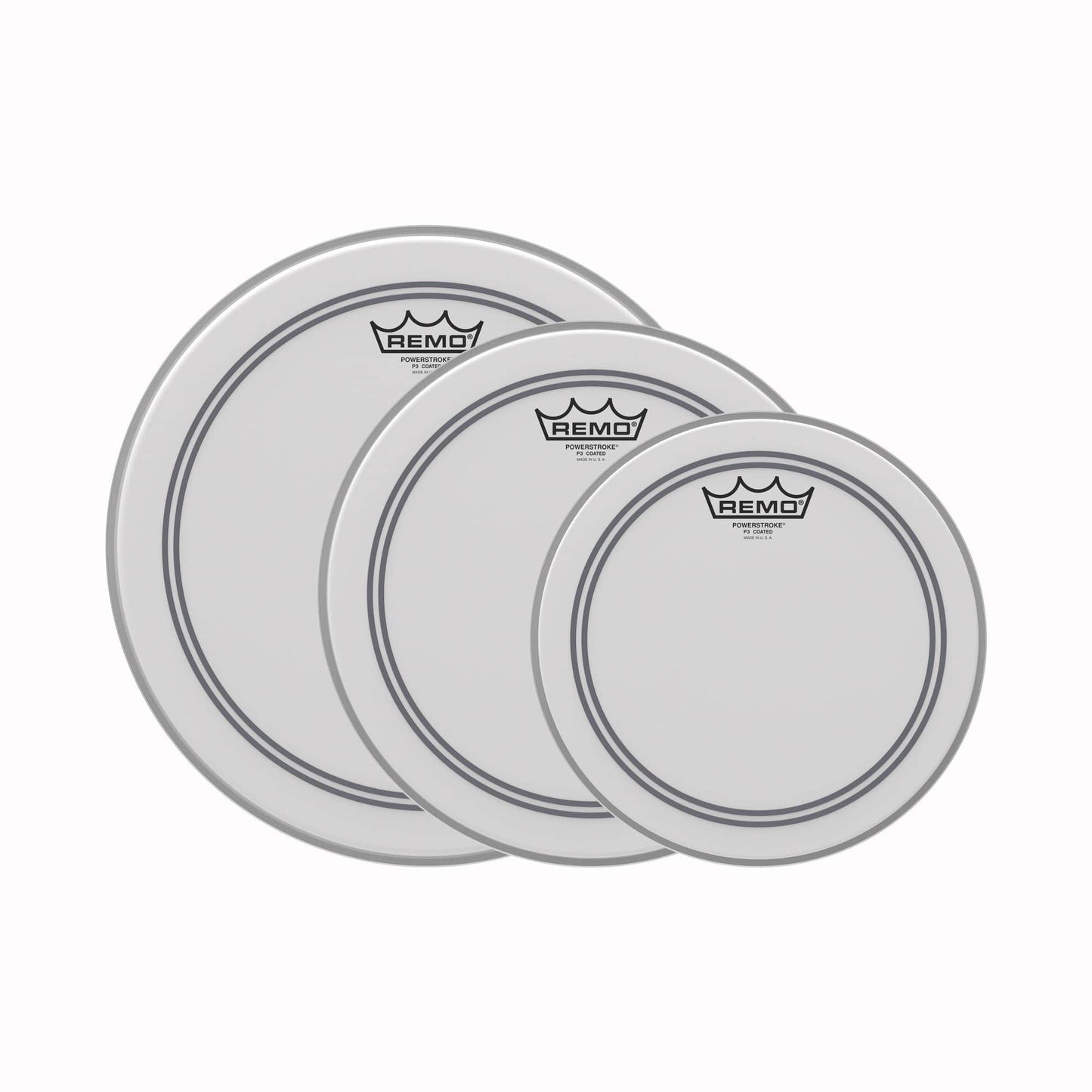 Remo 10/12/14" Powerstroke 3 Coated Drumhead (3 Pack Bundle) Drums and Percussion / Parts and Accessories / Heads