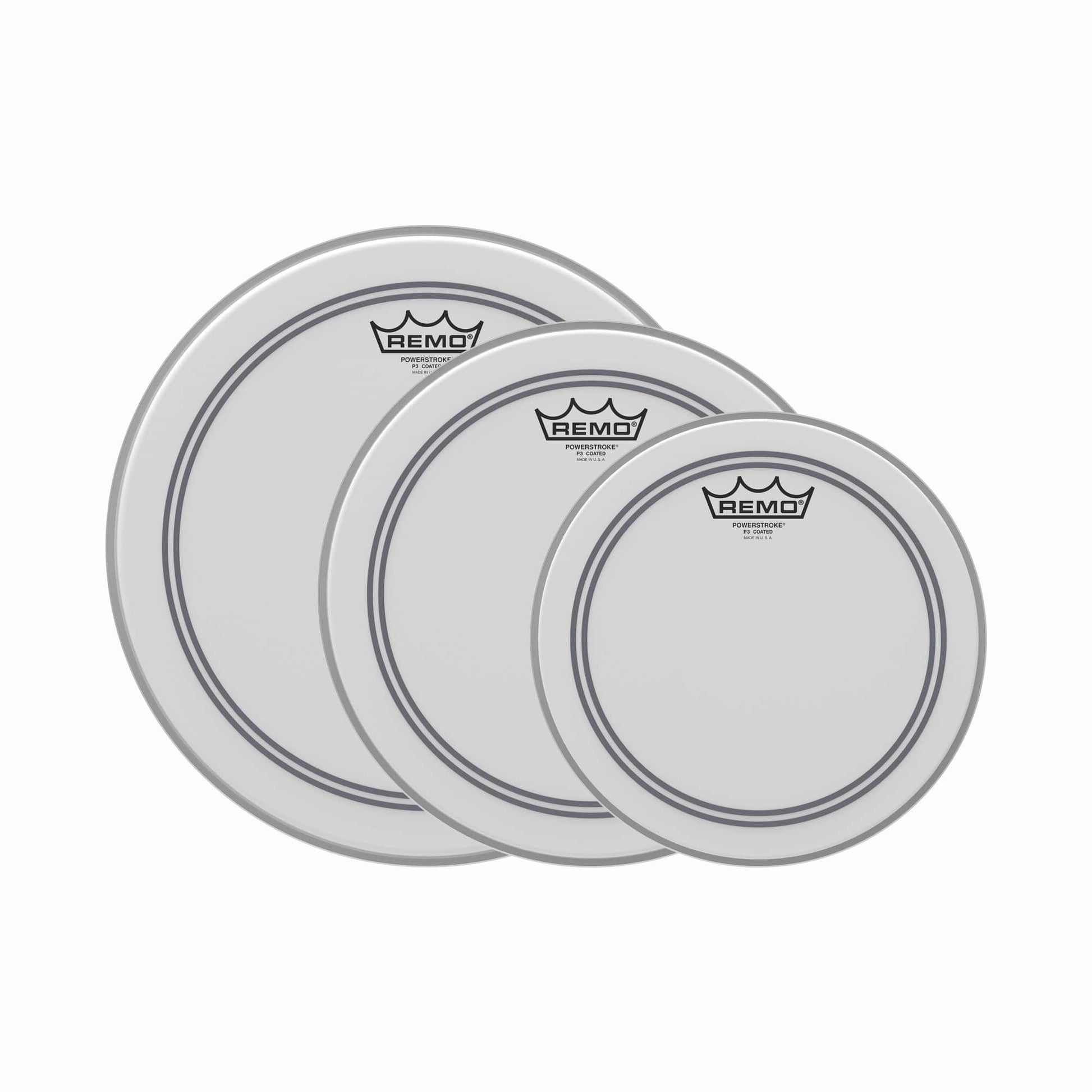 Remo 10/12/14" Powerstroke 3 Coated Drumhead (3 Pack Bundle) Drums and Percussion / Parts and Accessories / Heads