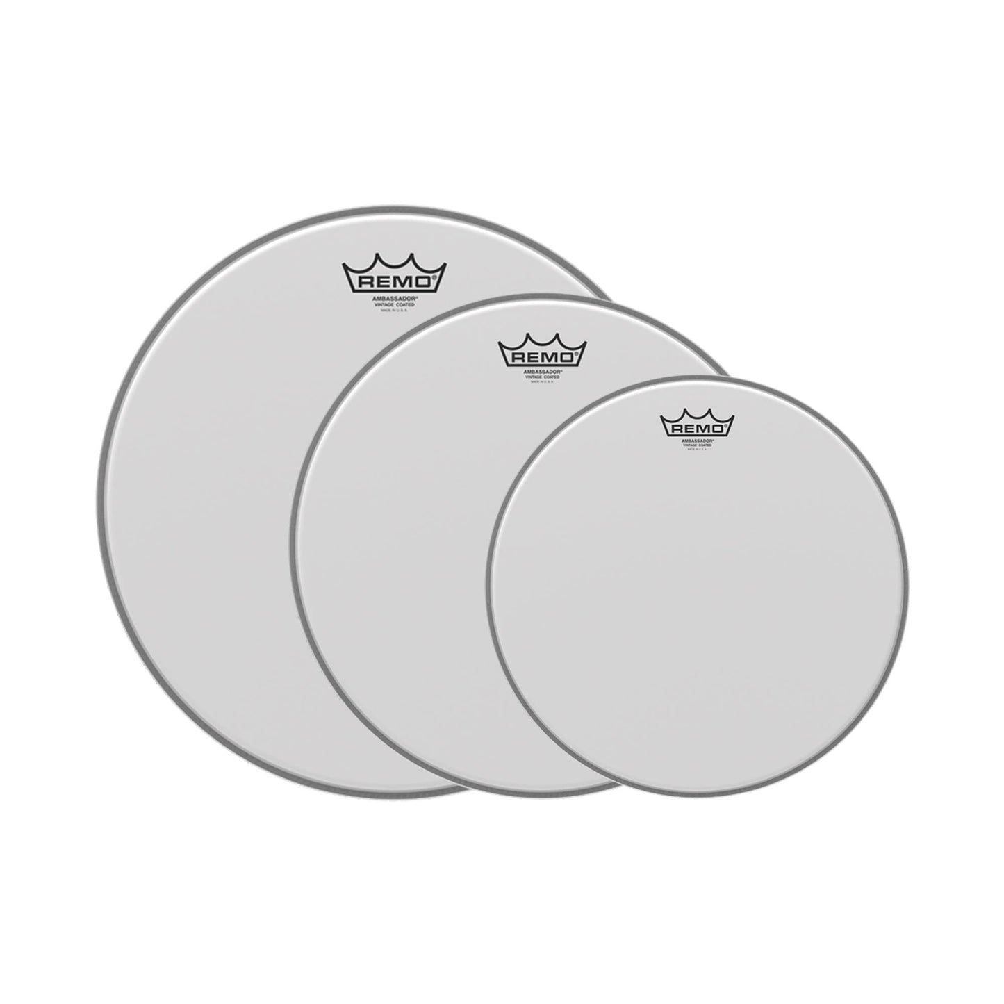 Remo 10/12/14" Vintage Ambassador Coated Drumhead (3 Pack Bundle) Drums and Percussion / Parts and Accessories / Heads