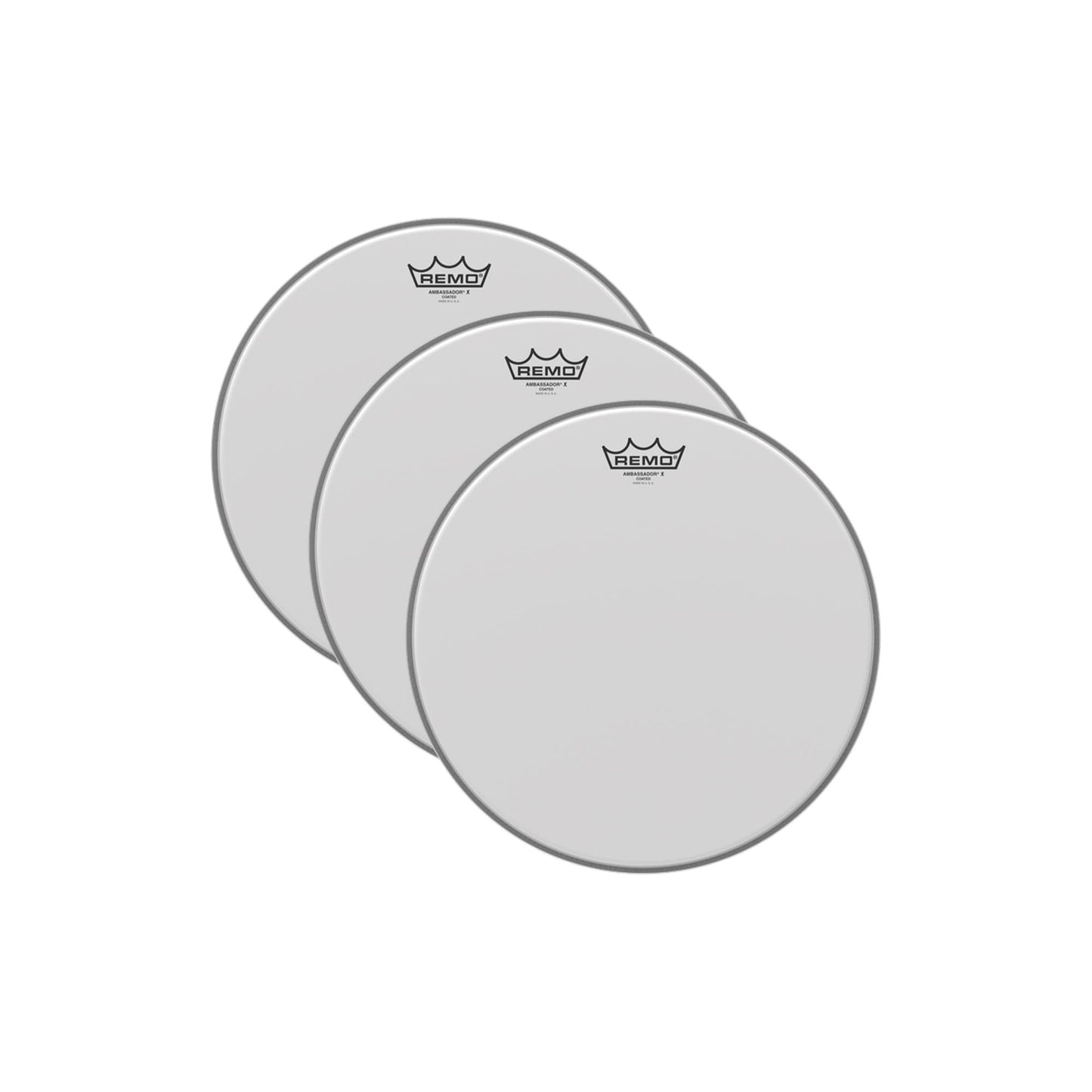 Remo 10" Ambassador X Coated Drumhead (3 Pack Bundle) Drums and Percussion / Parts and Accessories / Heads