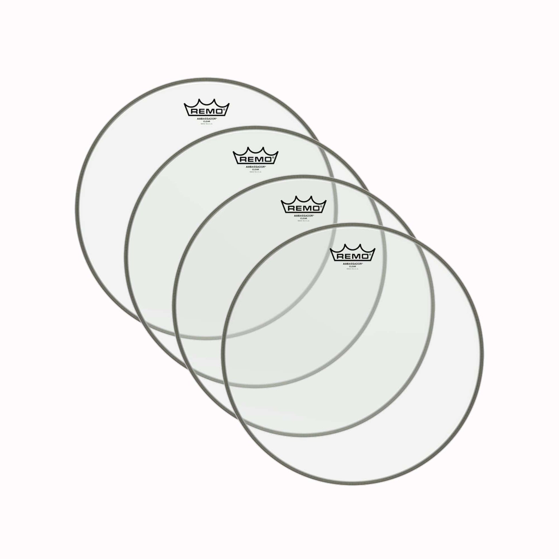 Remo 11" Ambassador Clear Drumhead (4 Pack Bundle) Drums and Percussion / Parts and Accessories / Heads