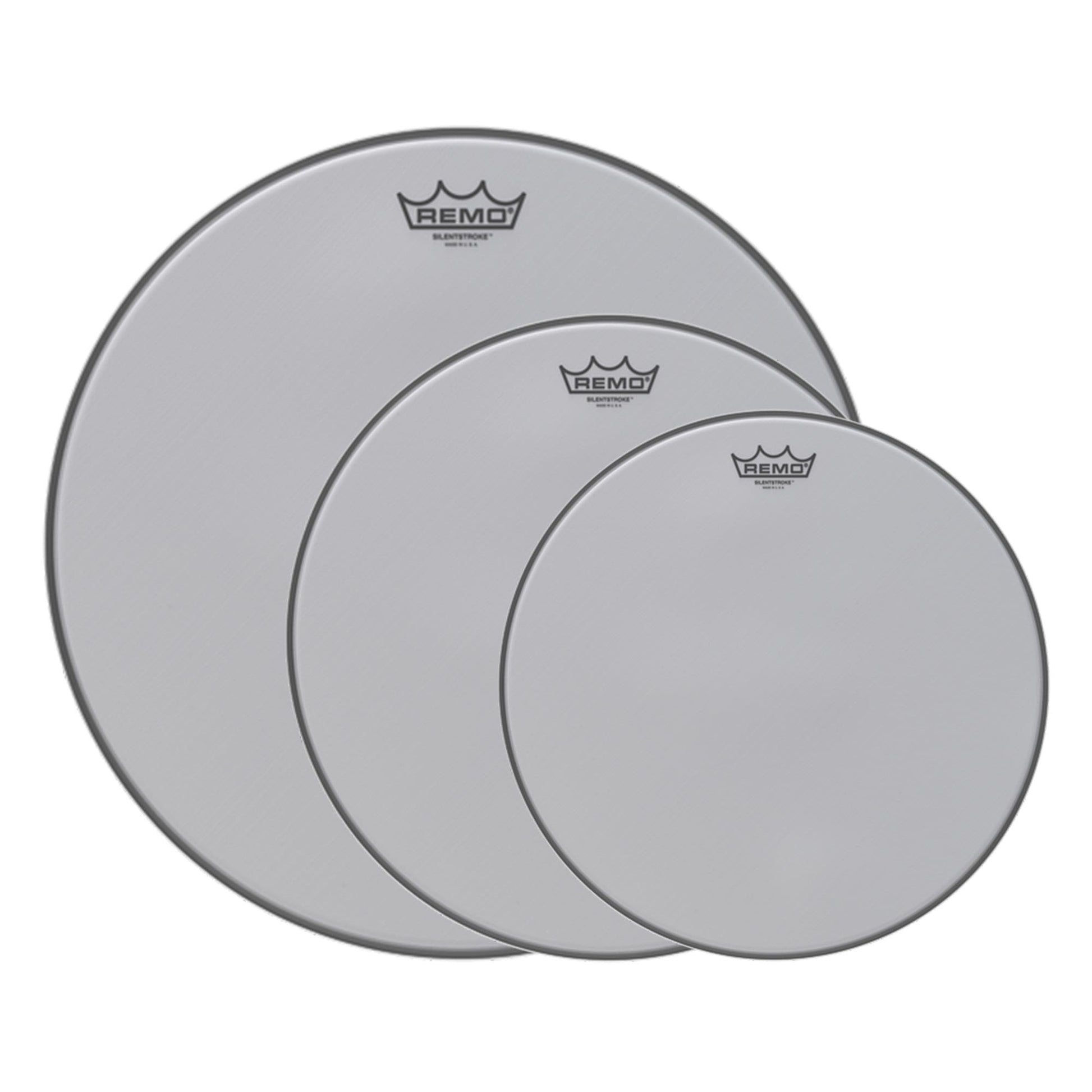 Remo 12/14/18" Silentstroke Drumhead (3 Pack Bundle) Drums and Percussion / Parts and Accessories / Heads