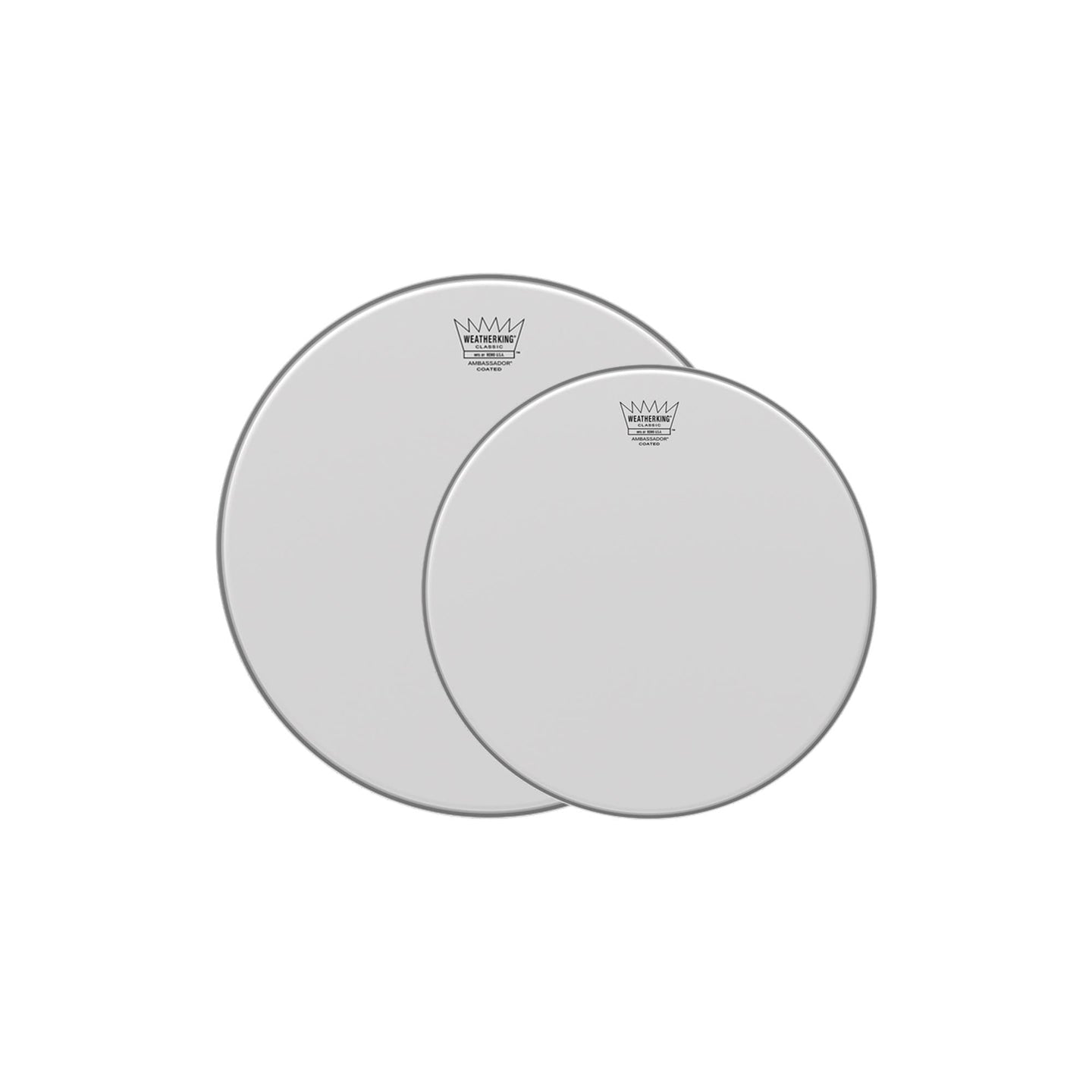 Remo 12/14" Ambassador Classic Coated Drumhead (2 Pack Bundle) Chicago Music Exchange