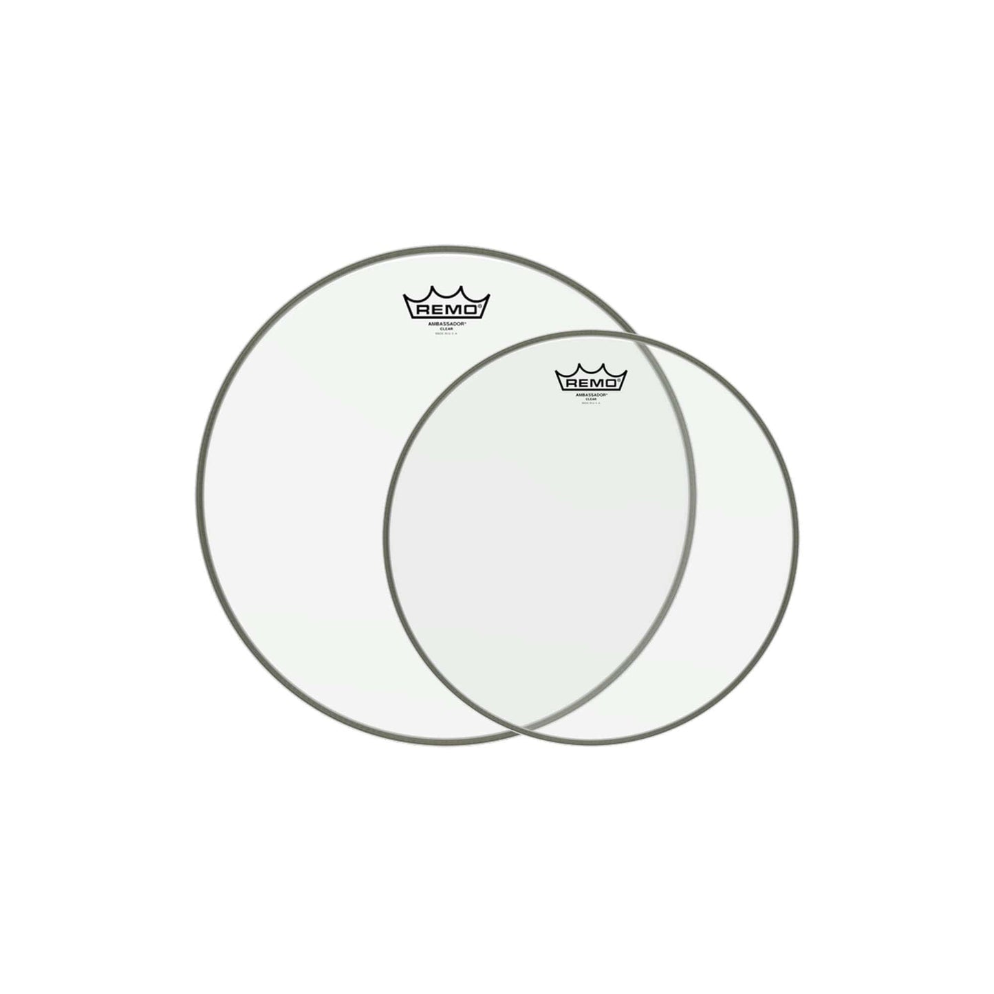 Remo 12/14" Ambassador Clear Drumhead (2 Pack Bundle) Drums and Percussion / Parts and Accessories / Heads