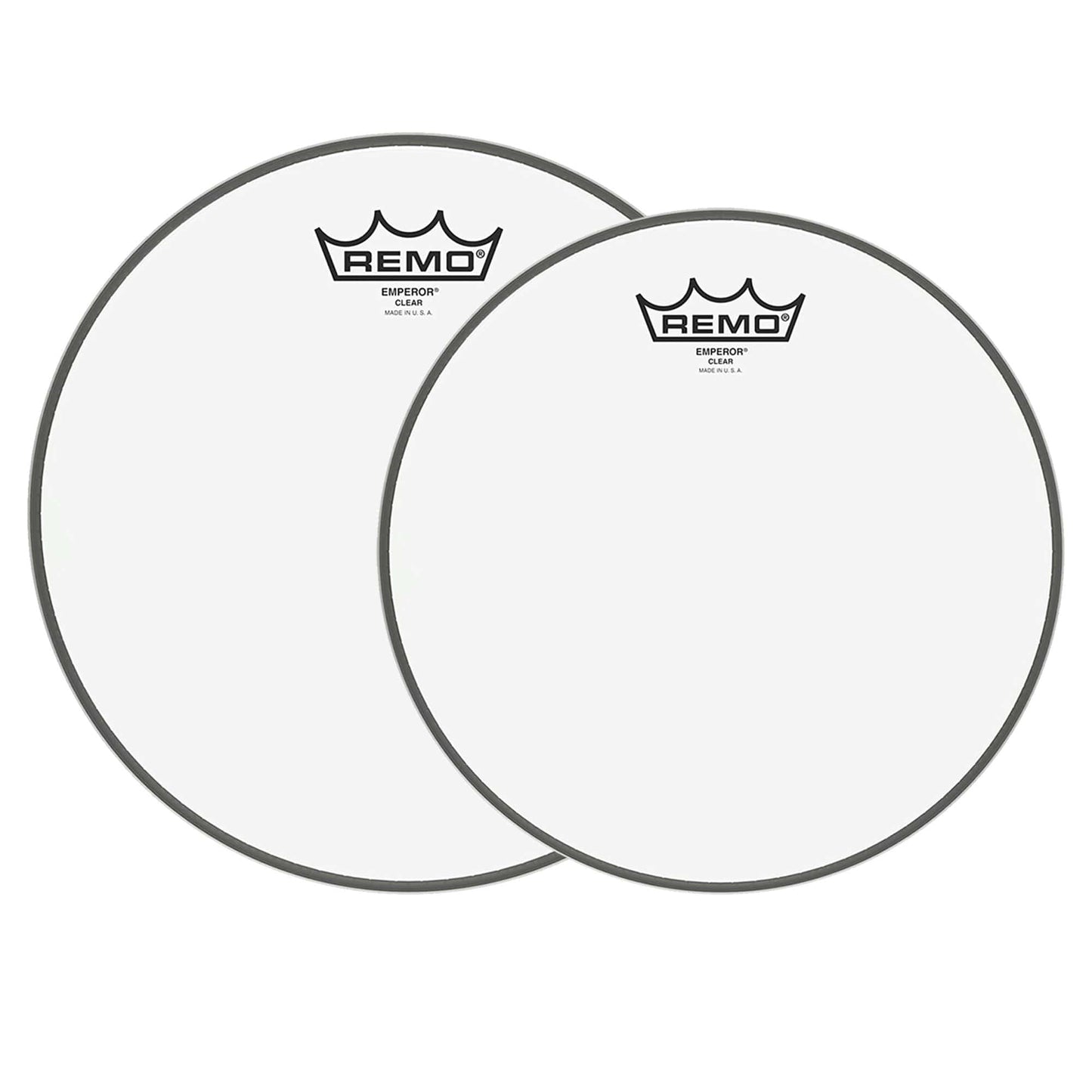 Remo 12/14" Emperor Clear Drumhead (2 Pack Bundle) Drums and Percussion / Parts and Accessories / Heads