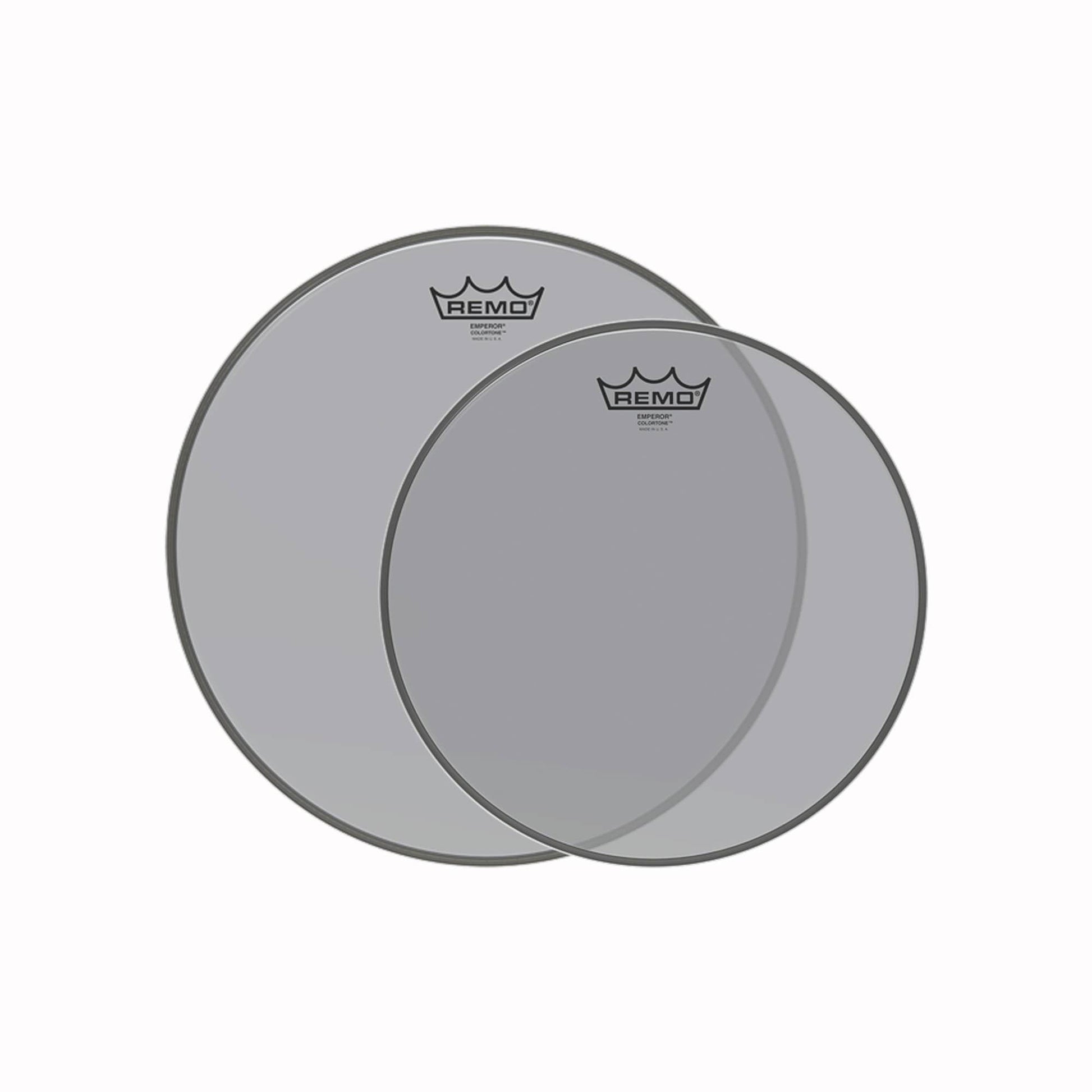 Remo 12/14" Emperor Colortone Smoke Drumhead (2 Pack Bundle) Drums and Percussion / Parts and Accessories / Heads