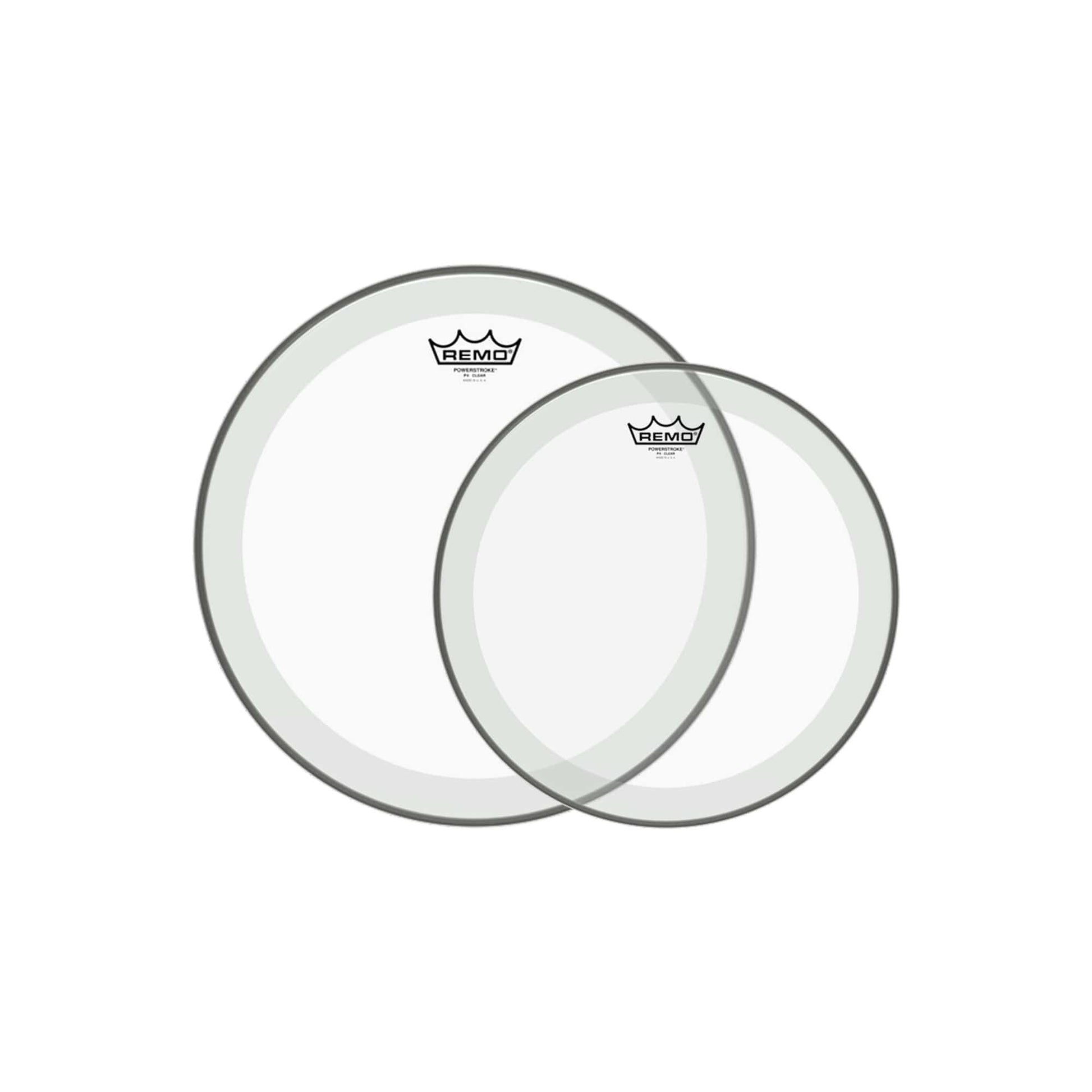 Remo 12/14" Powerstroke 4 Clear Drumhead (2 Pack Bundle) Drums and Percussion / Parts and Accessories / Heads
