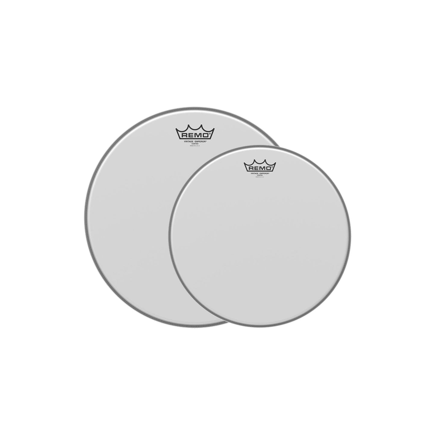 Remo 12/14" Vintage Emperor Coated Drumhead (2 Pack Bundle) Drums and Percussion / Parts and Accessories / Heads