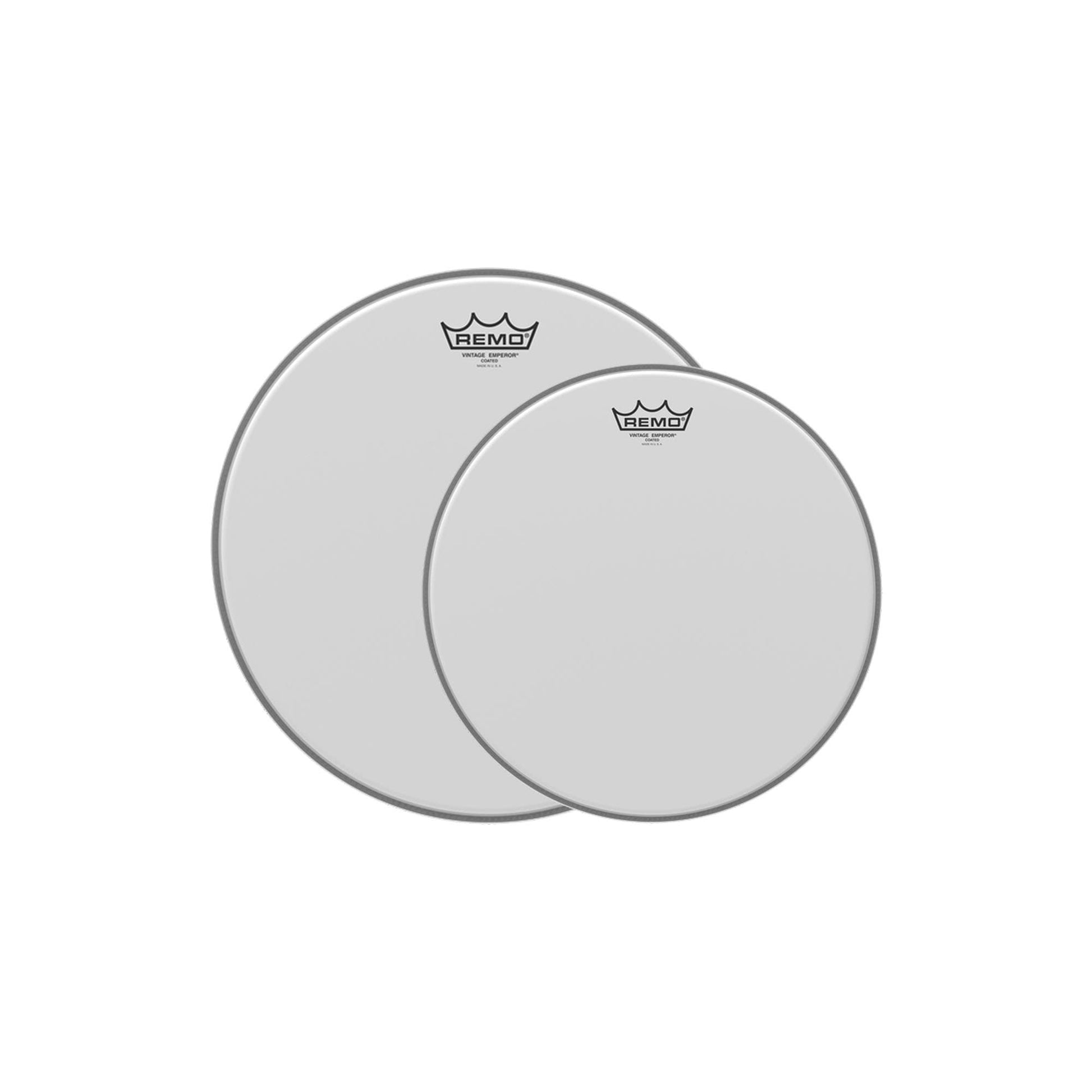 Remo 12/14" Vintage Emperor Coated Drumhead (2 Pack Bundle) Drums and Percussion / Parts and Accessories / Heads
