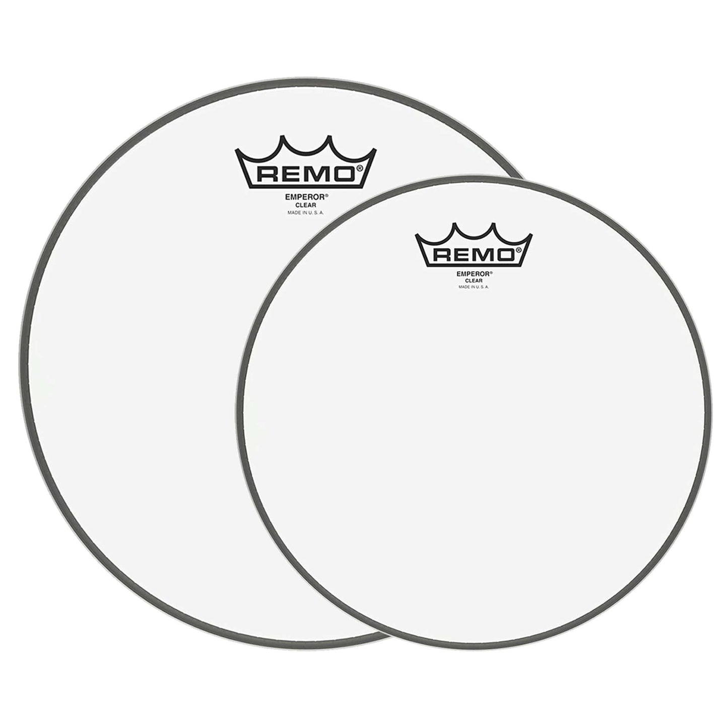Remo 12/16" Emperor Clear Drumhead (2 Pack Bundle) Drums and Percussion / Parts and Accessories / Heads